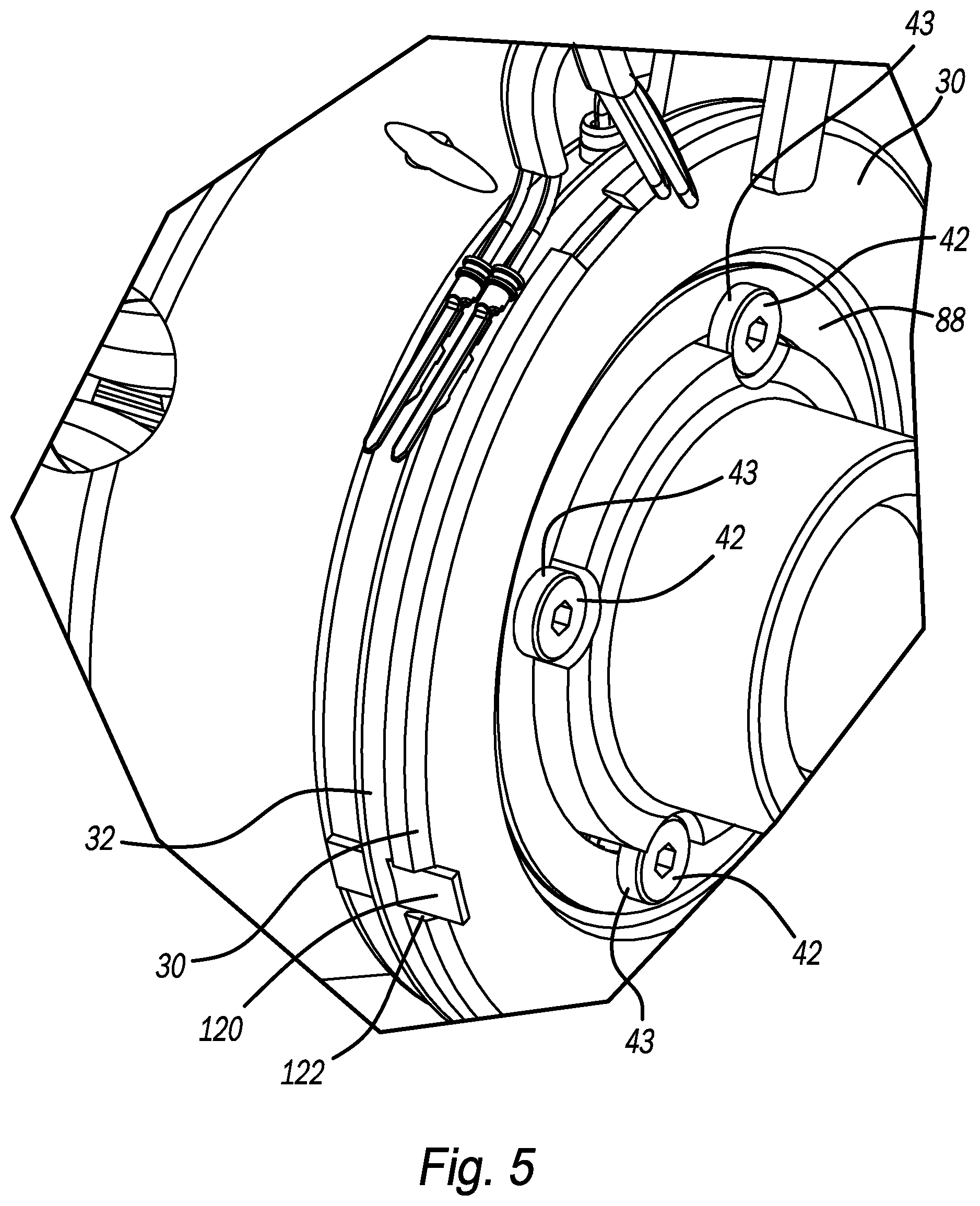 Patent US12129915 Figure 5 – Locking differential assembly