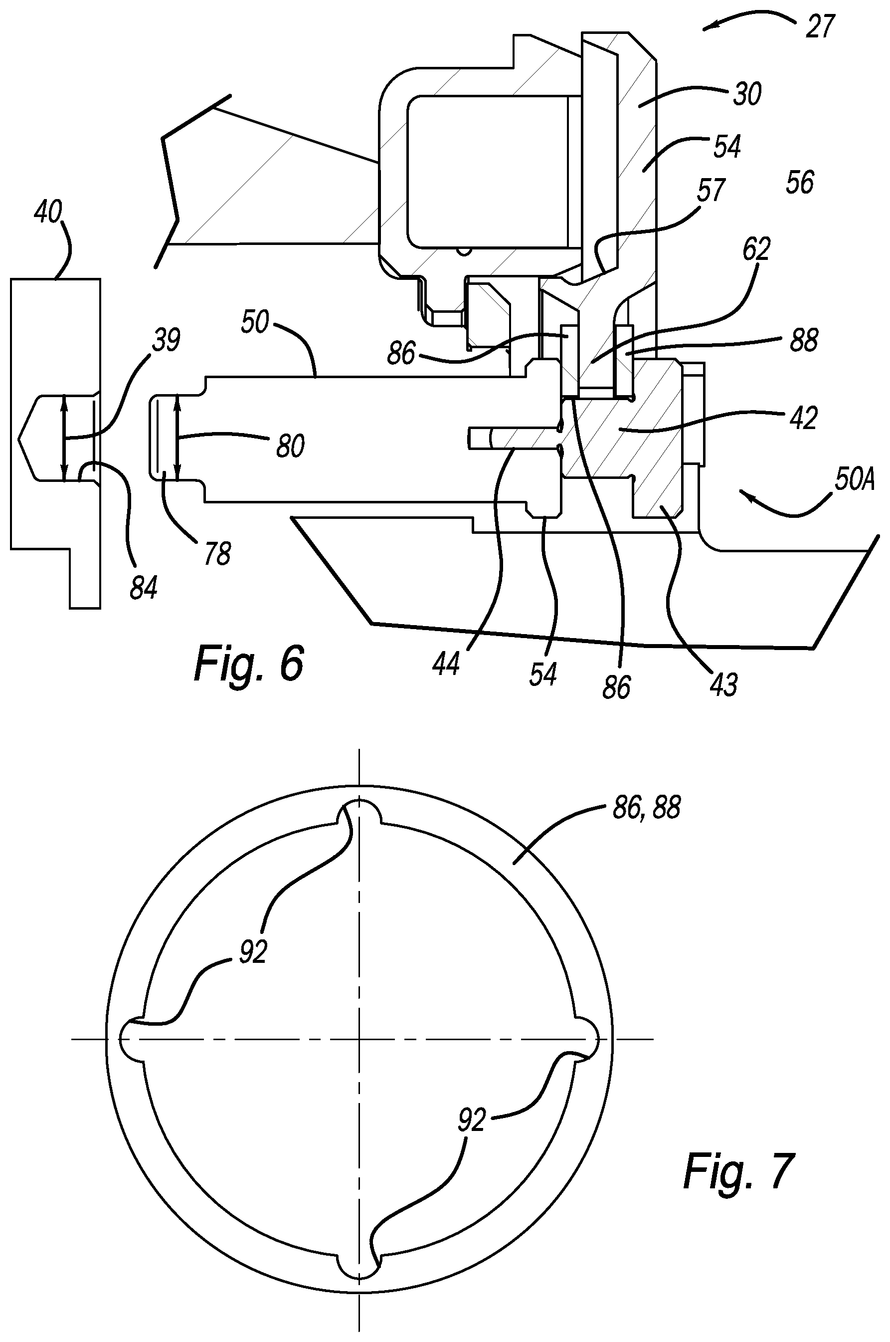 Patent US12129915 Figure 6 – Locking differential assembly