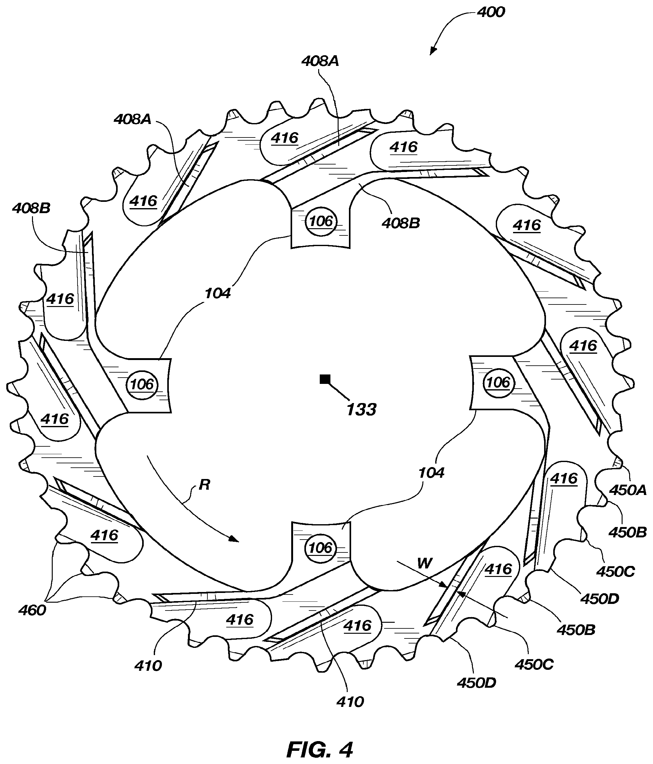 Patent US12129918 Figure 3 – Bicycle chain rings
