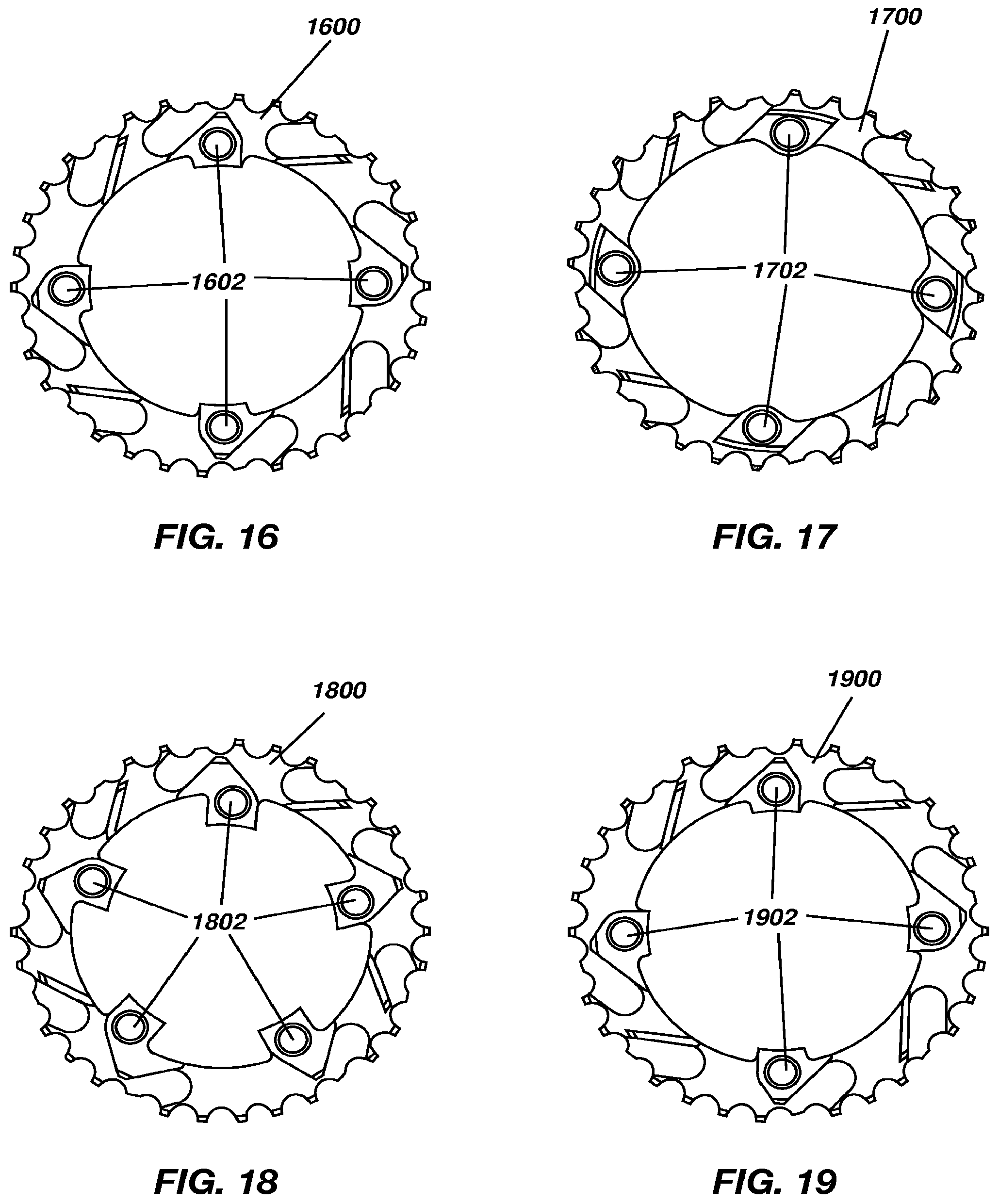 Patent US12129918 Figure 12 – Bicycle chain rings