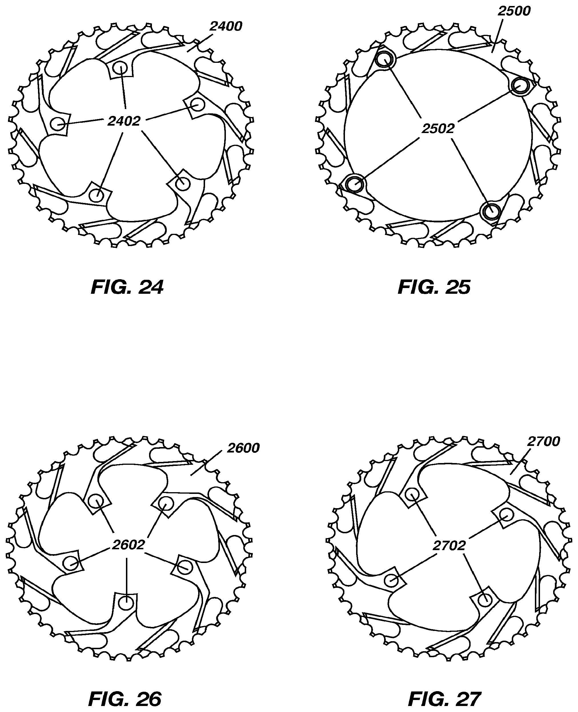Patent US12129918 Figure 14 – Bicycle chain rings
