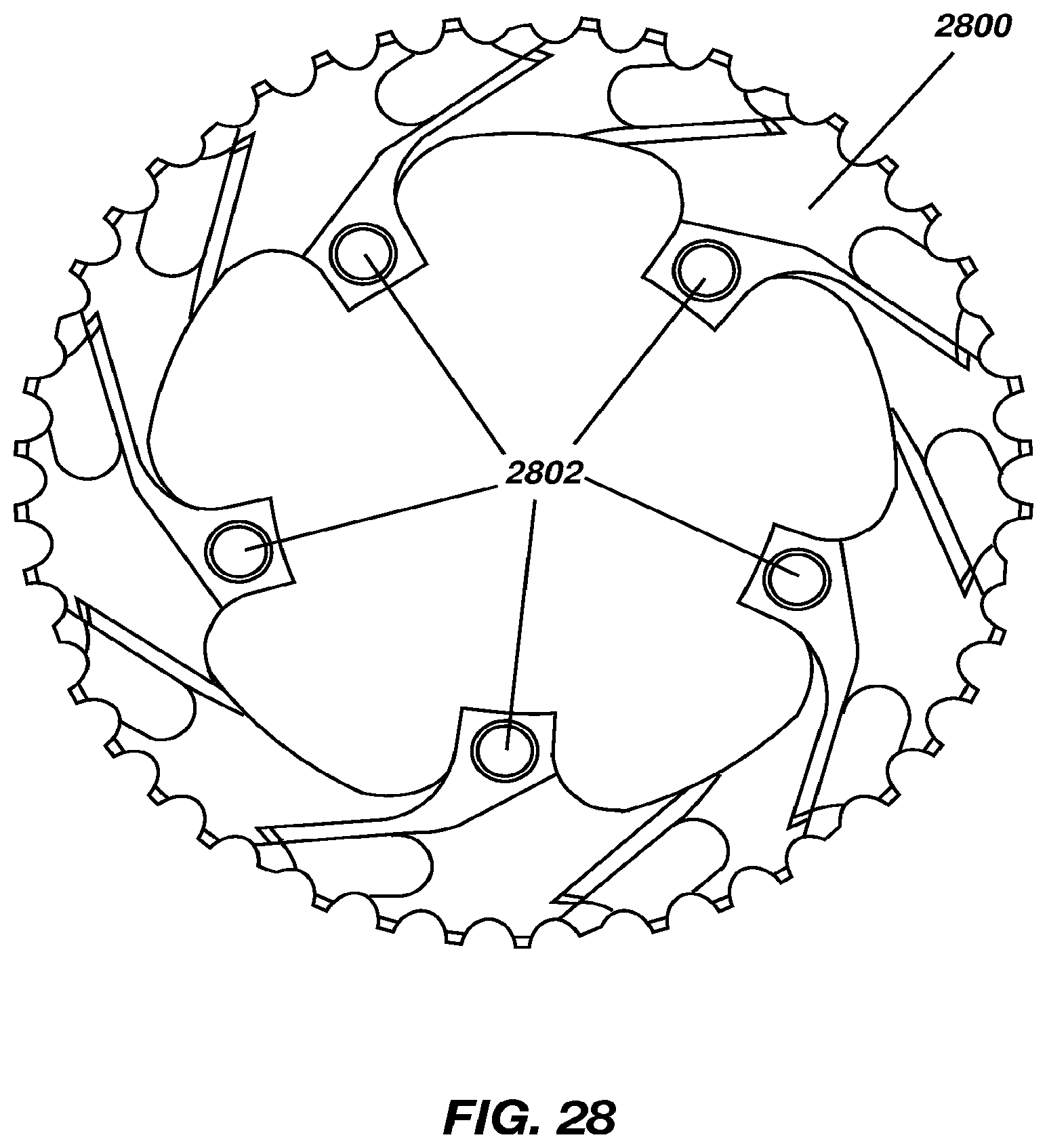 Patent US12129918 Figure 15 – Bicycle chain rings