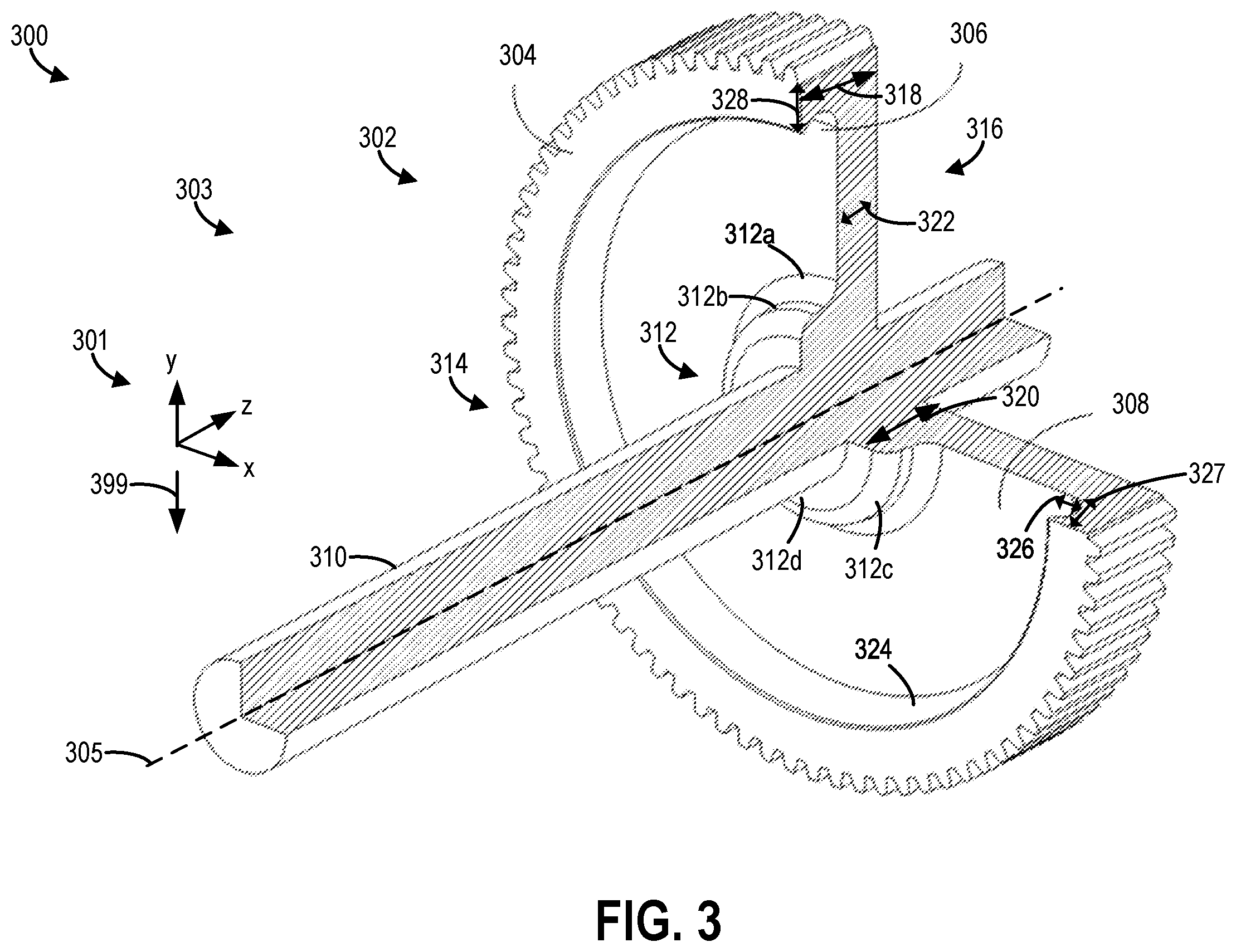 Patent US12129919 Figure 3 – Systems for lubricant distribution
