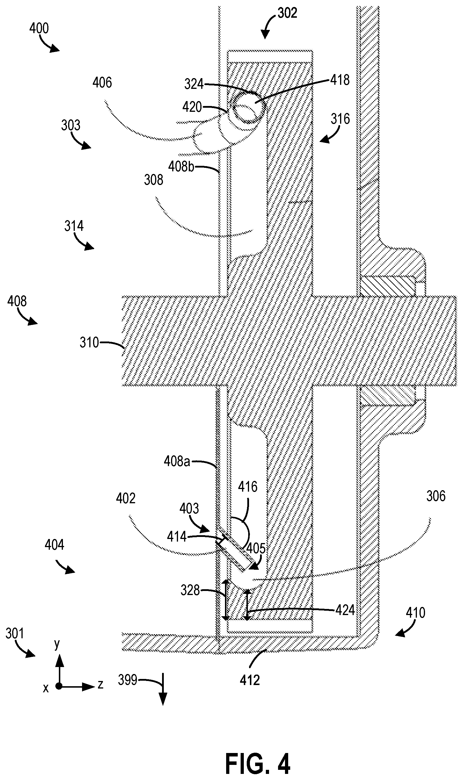 Patent US12129919 Figure 4 – Systems for lubricant distribution