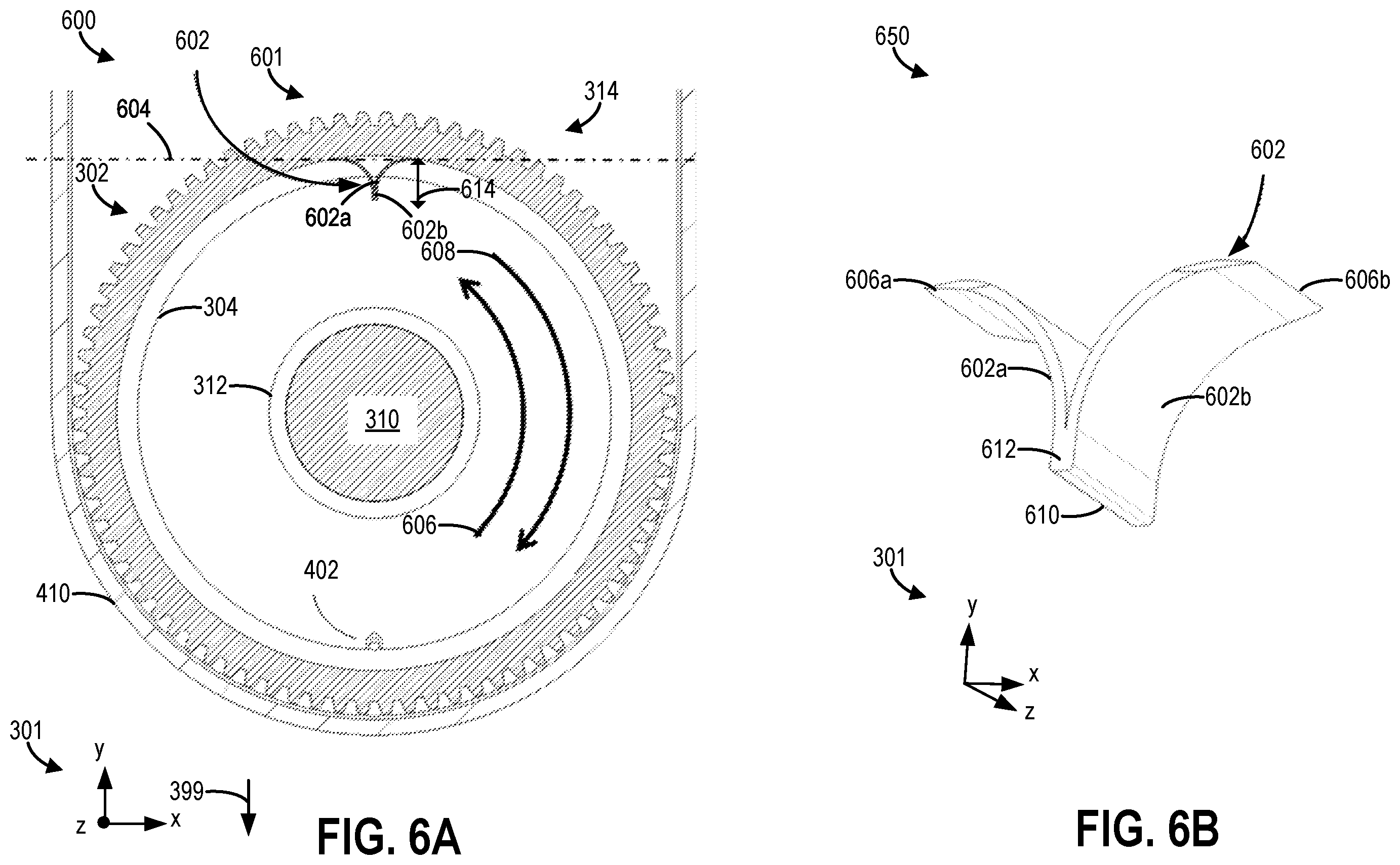 Patent US12129919 Figure 6 – Systems for lubricant distribution
