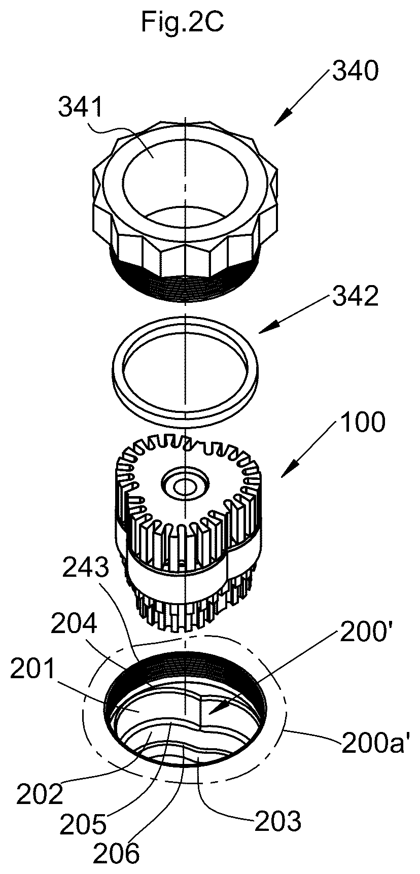 Patent US12129929 Figure 4 – Universal multiple instrumentation gland