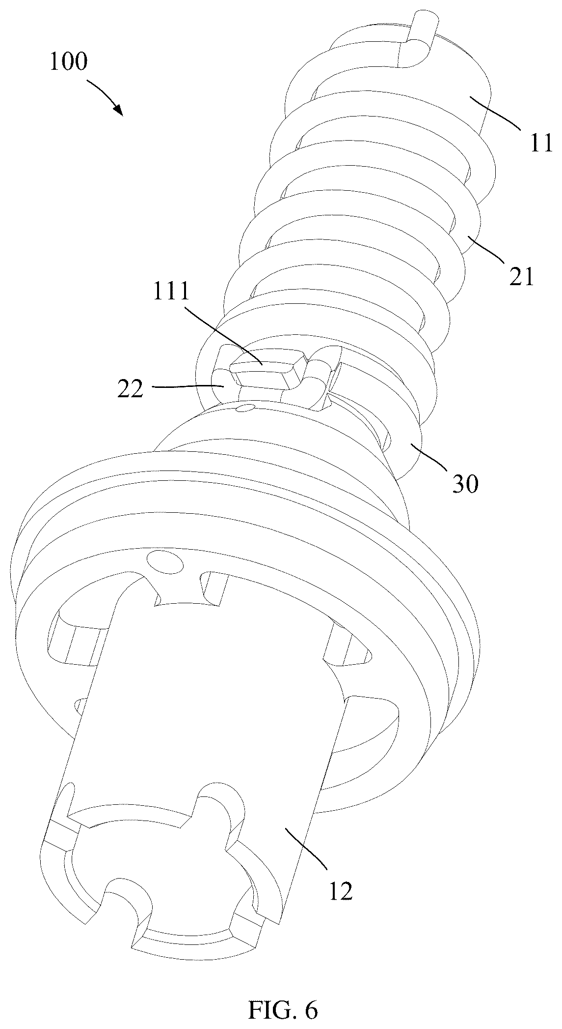 Patent US12129930 Figure 6 – Nut, electronic expansion valve and stop structure thereof, and refrigeration device