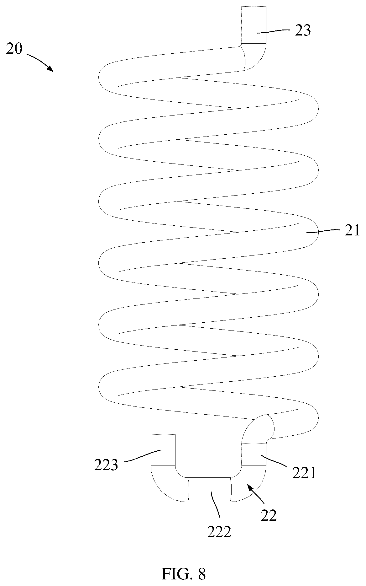 Patent US12129930 Figure 8 – Nut, electronic expansion valve and stop structure thereof, and refrigeration device