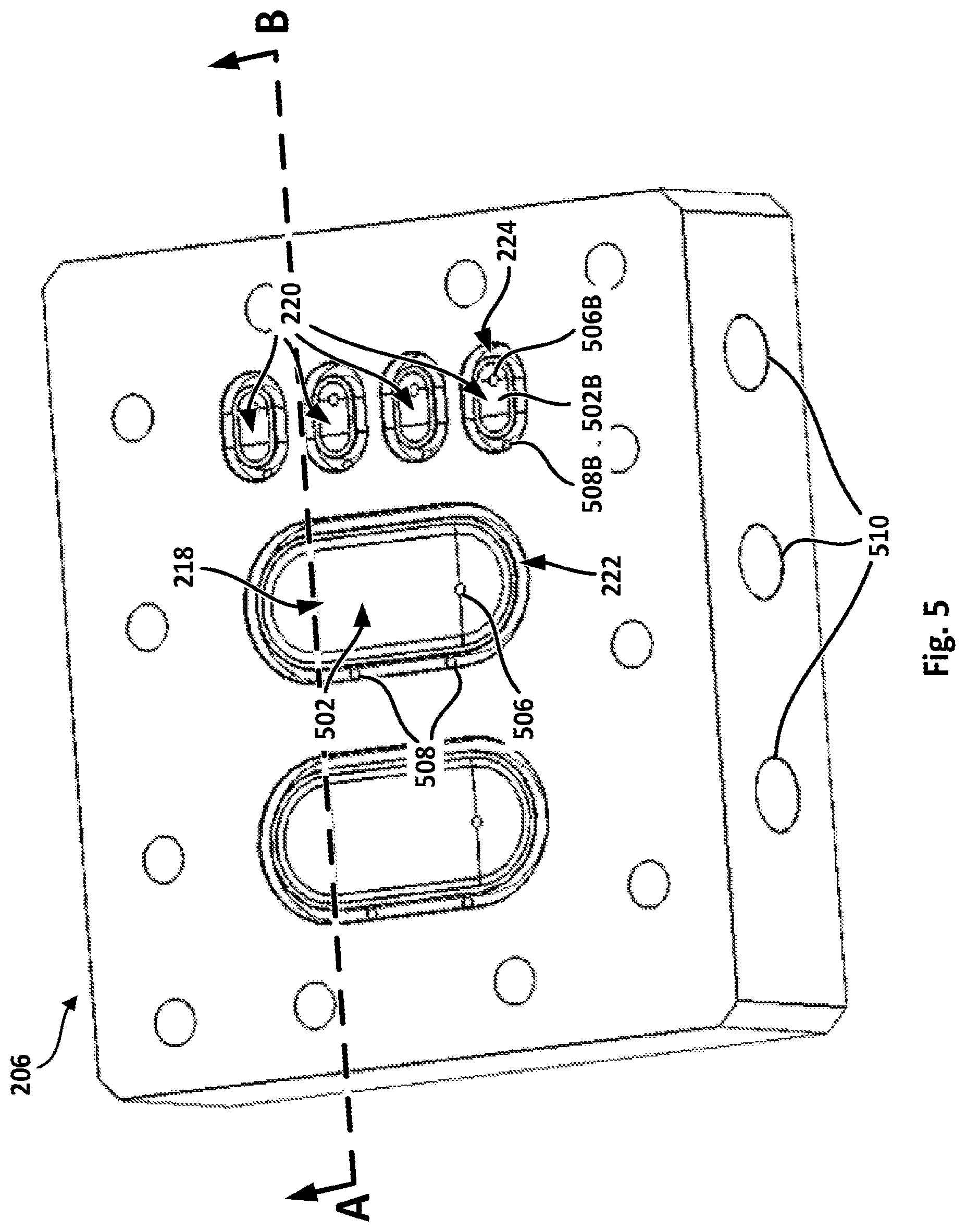 Patent US12129935 Figure 5 – High-flow fluid valve block