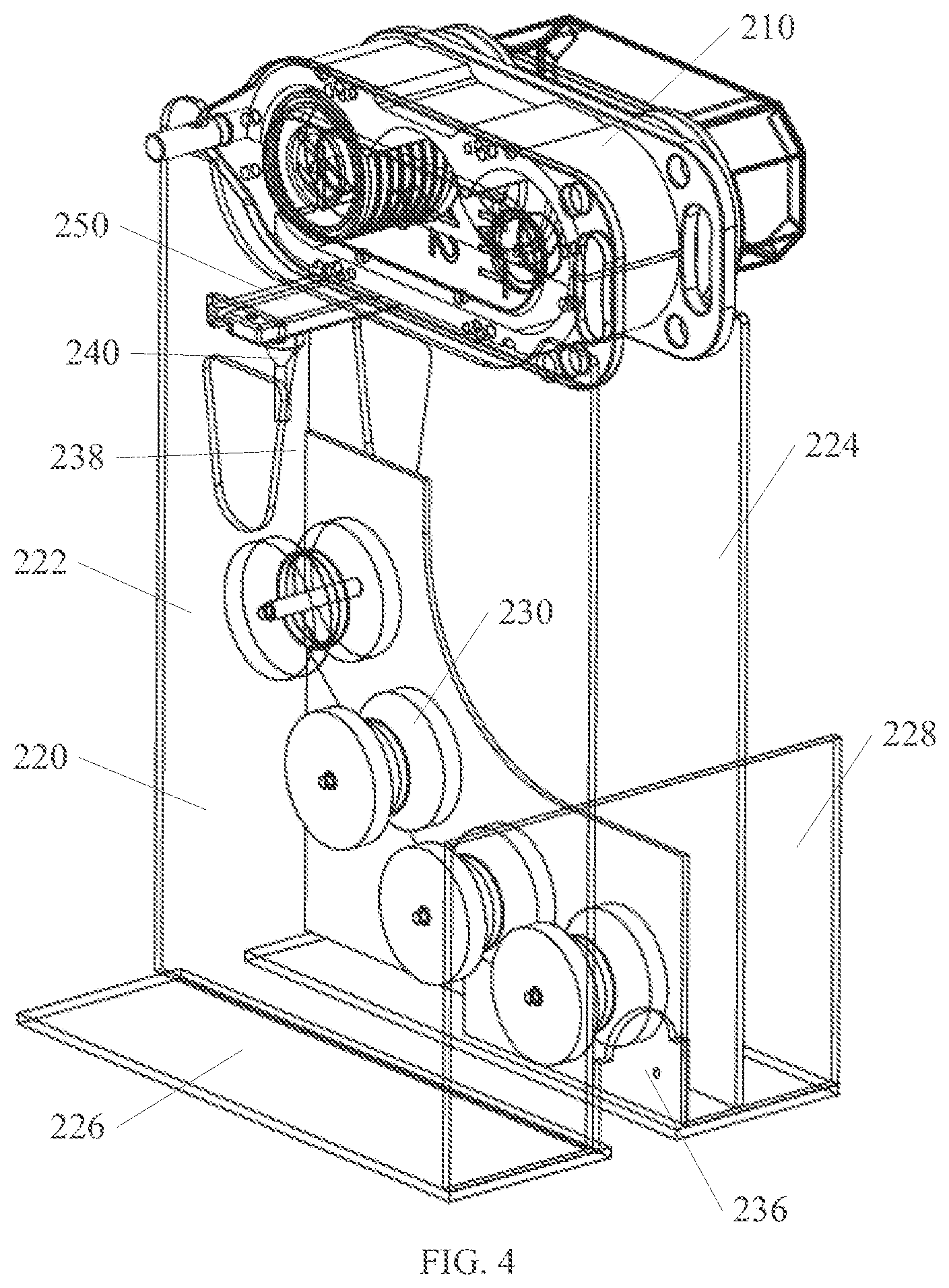 Patent US12129936 Figure 4 – Frame for trenchless pipe replacement system and method
