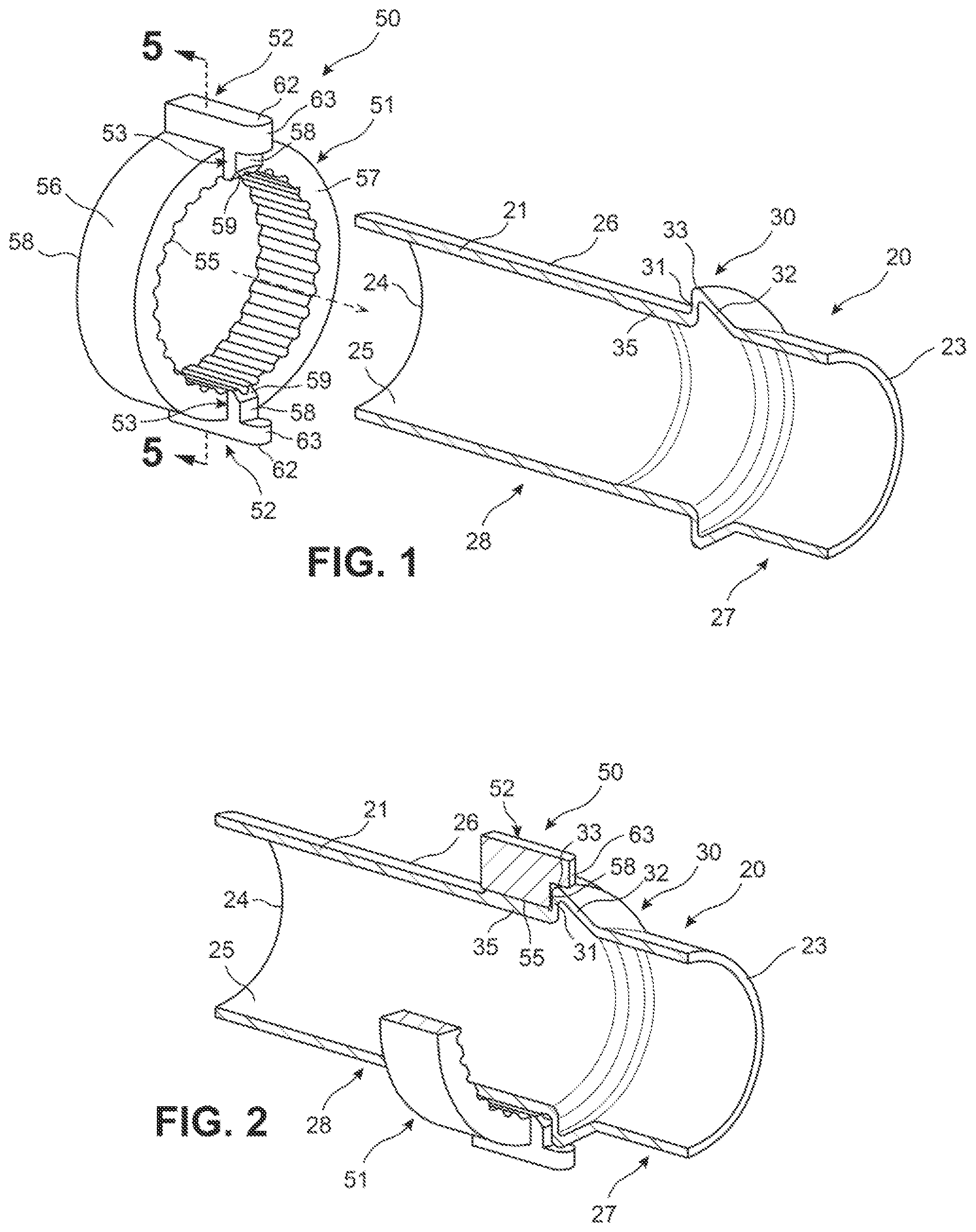 Patent US12129940 — Mechanical orientation control heater hose assembly for quick connect — Figure 1