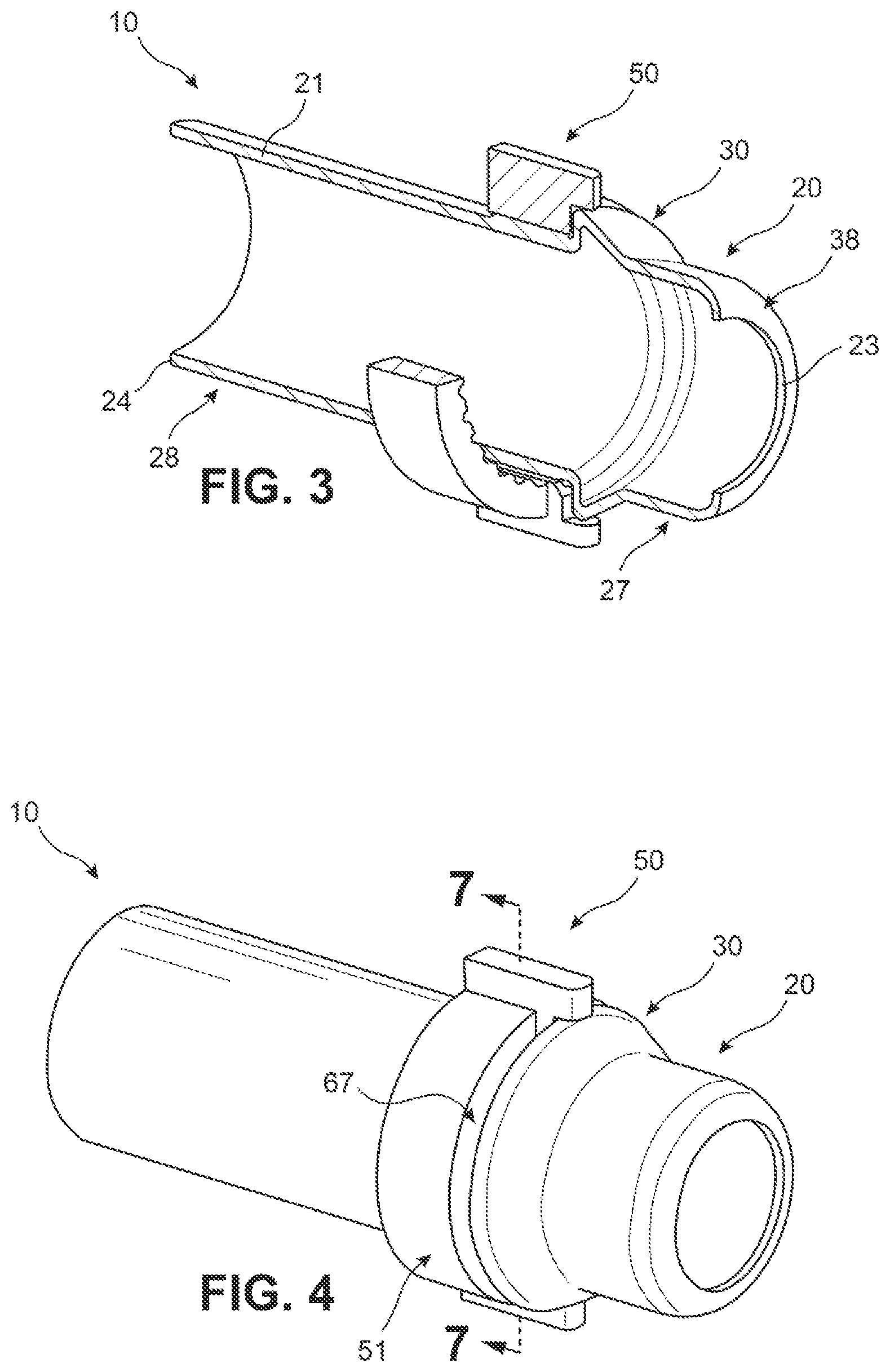 Patent US12129940 Figure 2 – Mechanical orientation control heater hose assembly for quick connect