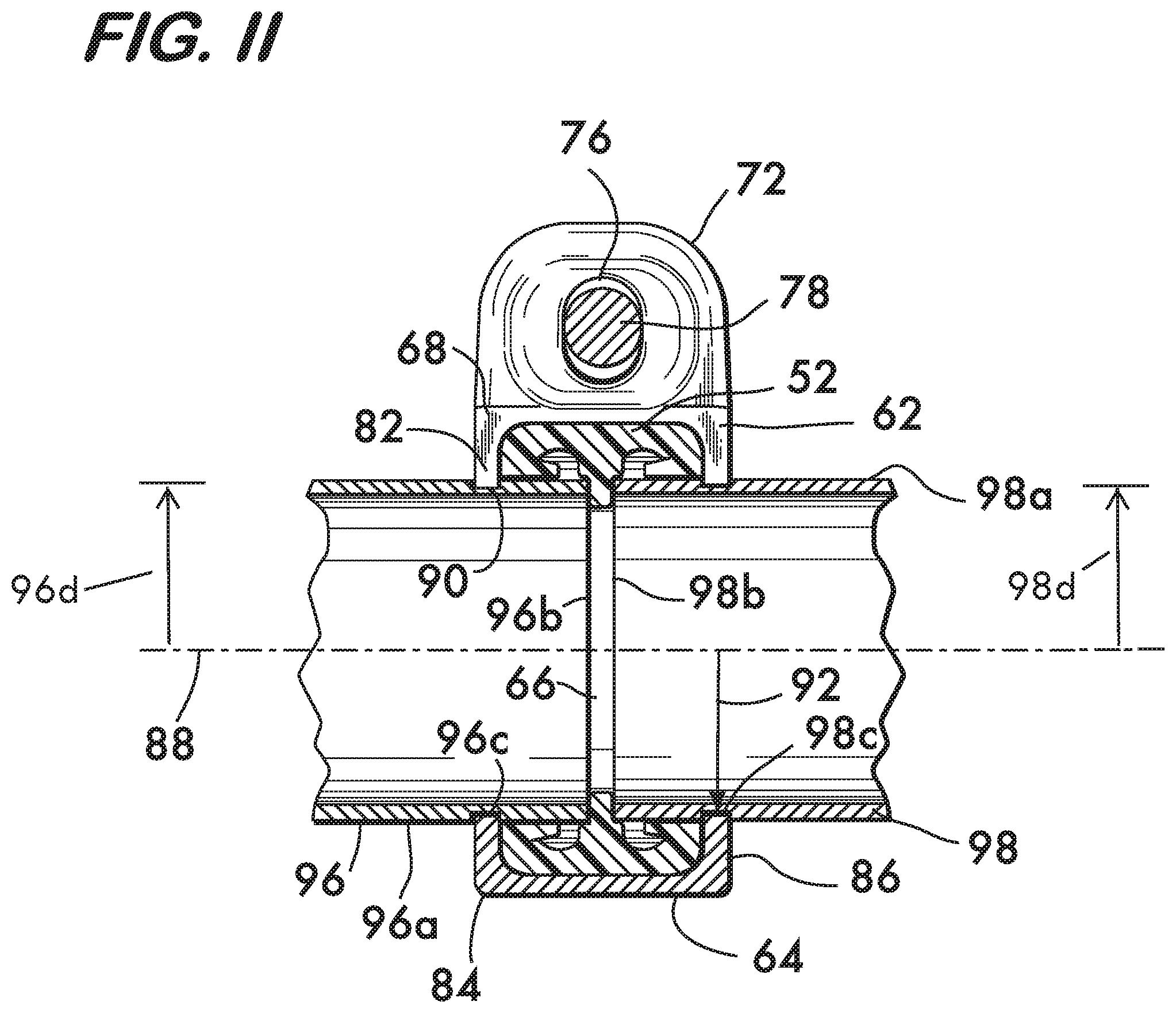 Patent US12129941 Figure 8 – Coupling having arcuate stiffness ribs