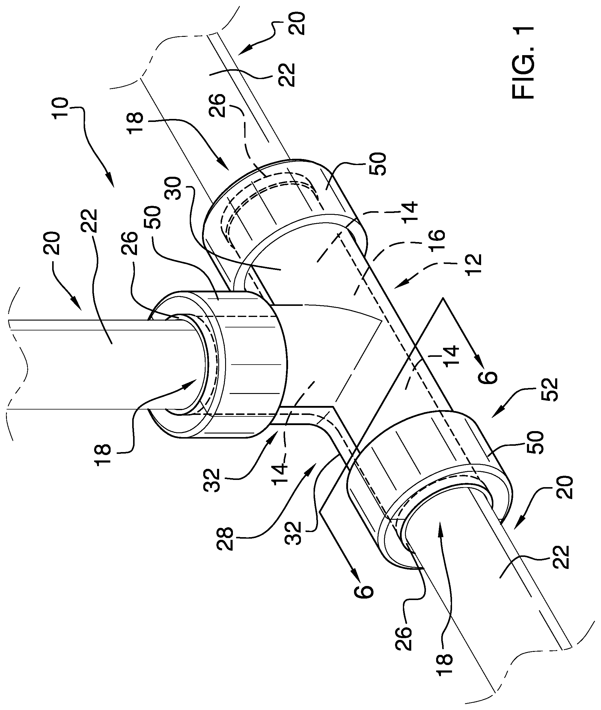 Patent US12129942 Figure 1 – Fitting apparatus