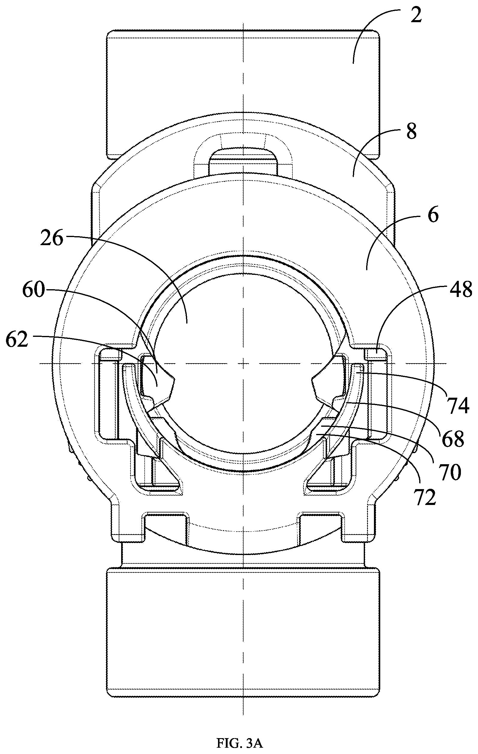 Patent US12129947 Figure 3 – Quick connector
