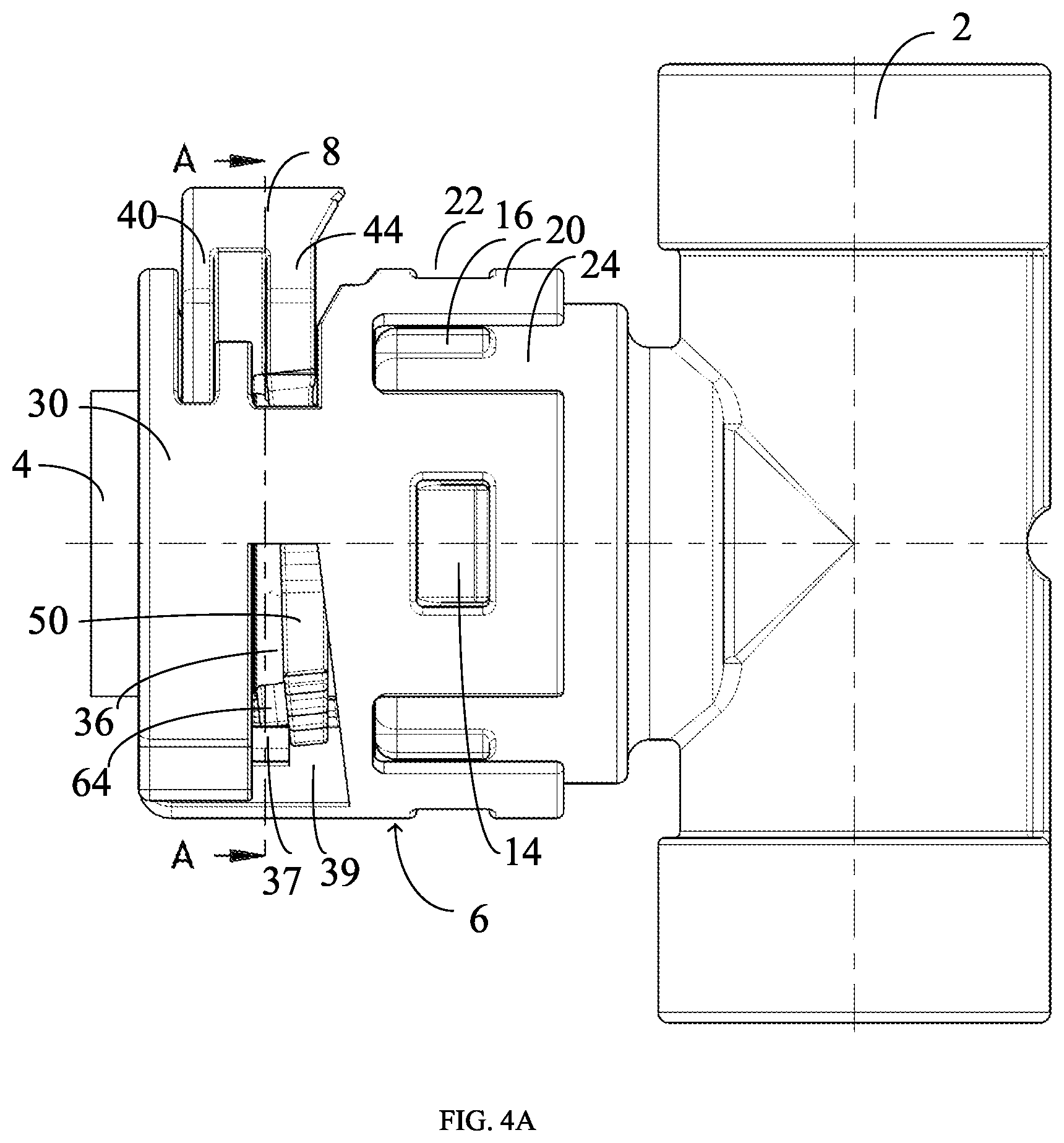 Patent US12129947 Figure 5 – Quick connector
