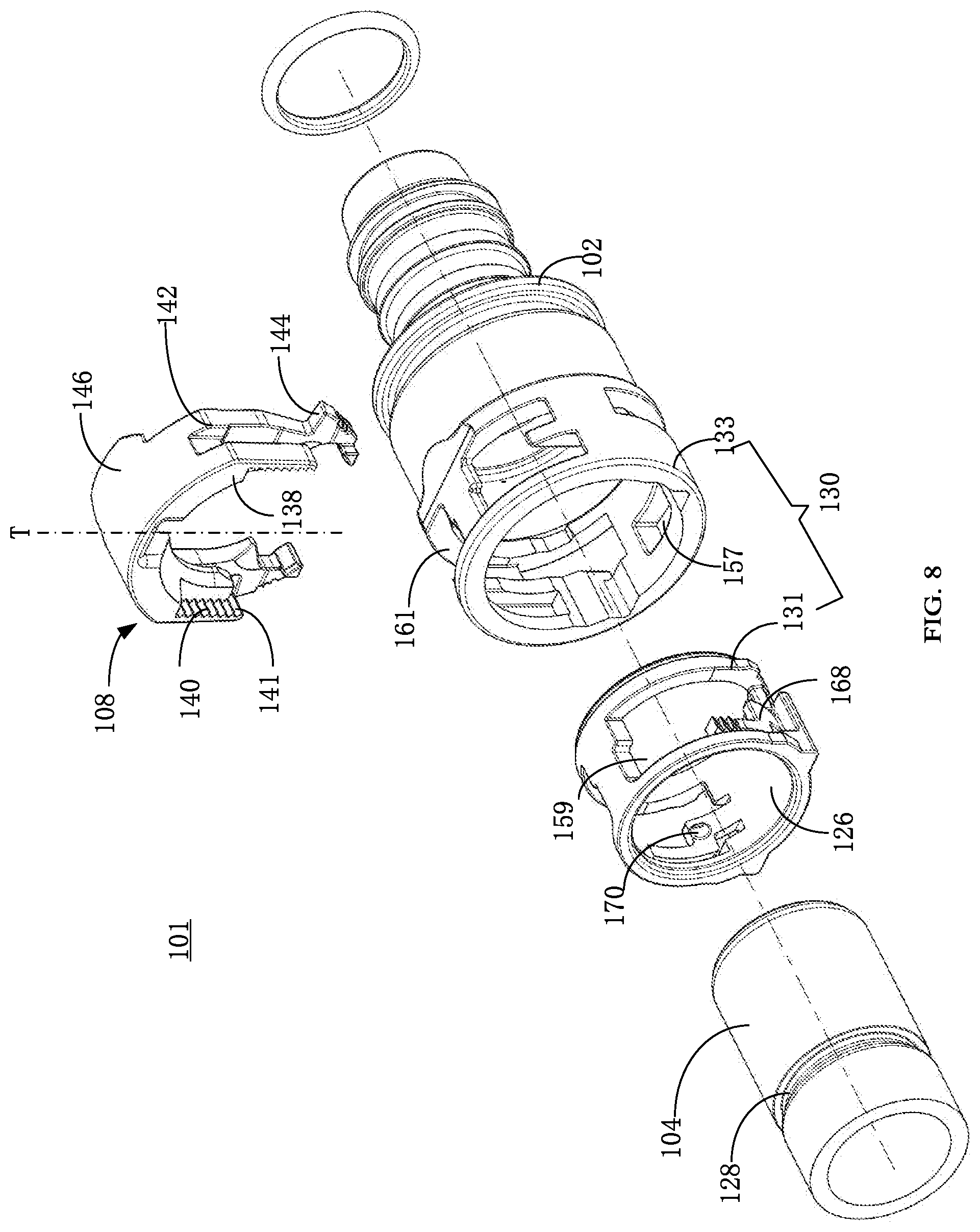 Patent US12129947 Figure 18 – Quick connector