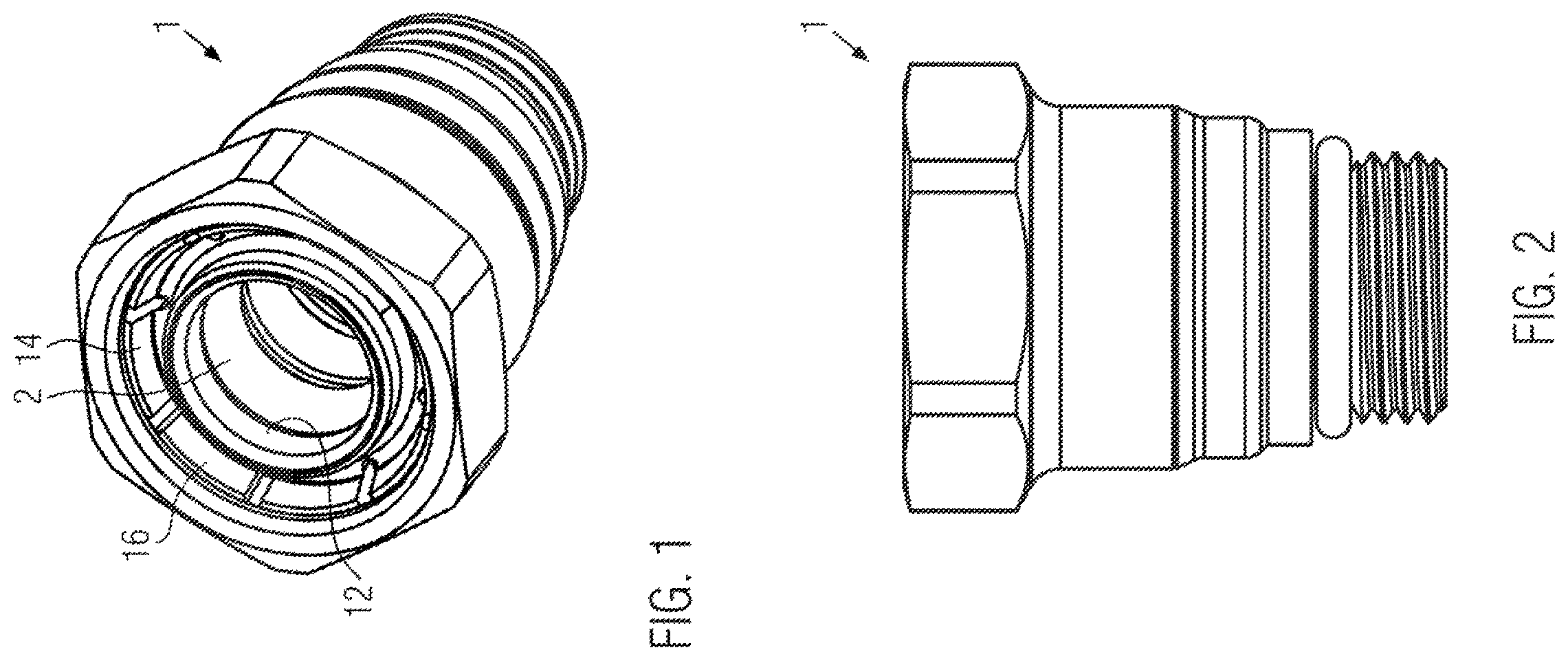 Patent US12129948 Figure 1 – Push-in tube connector port