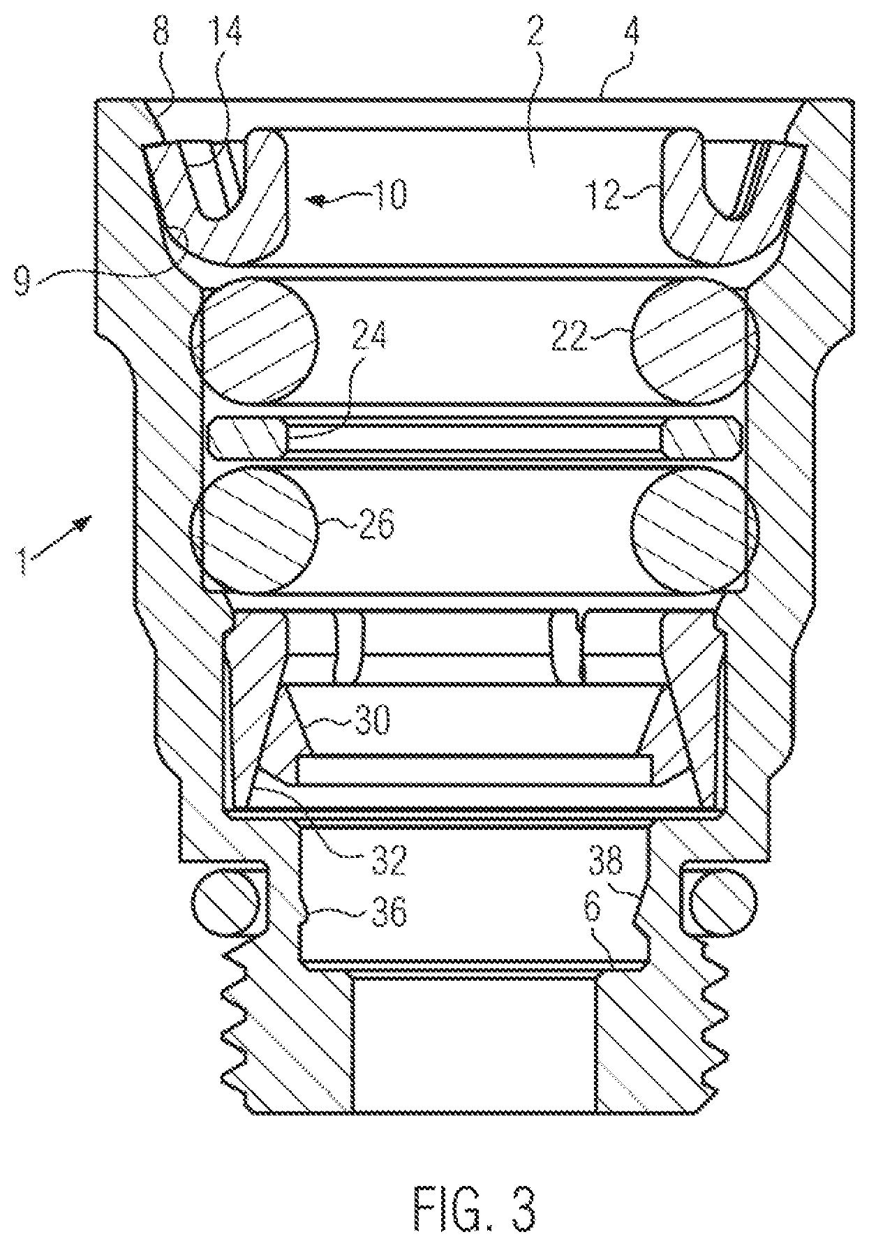 Patent US12129948 Figure 2 – Push-in tube connector port