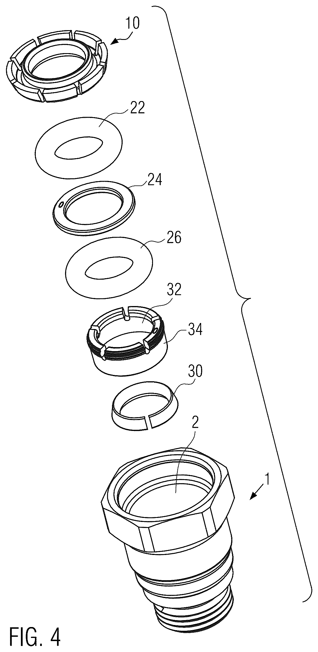 Patent US12129948 Figure 3 – Push-in tube connector port