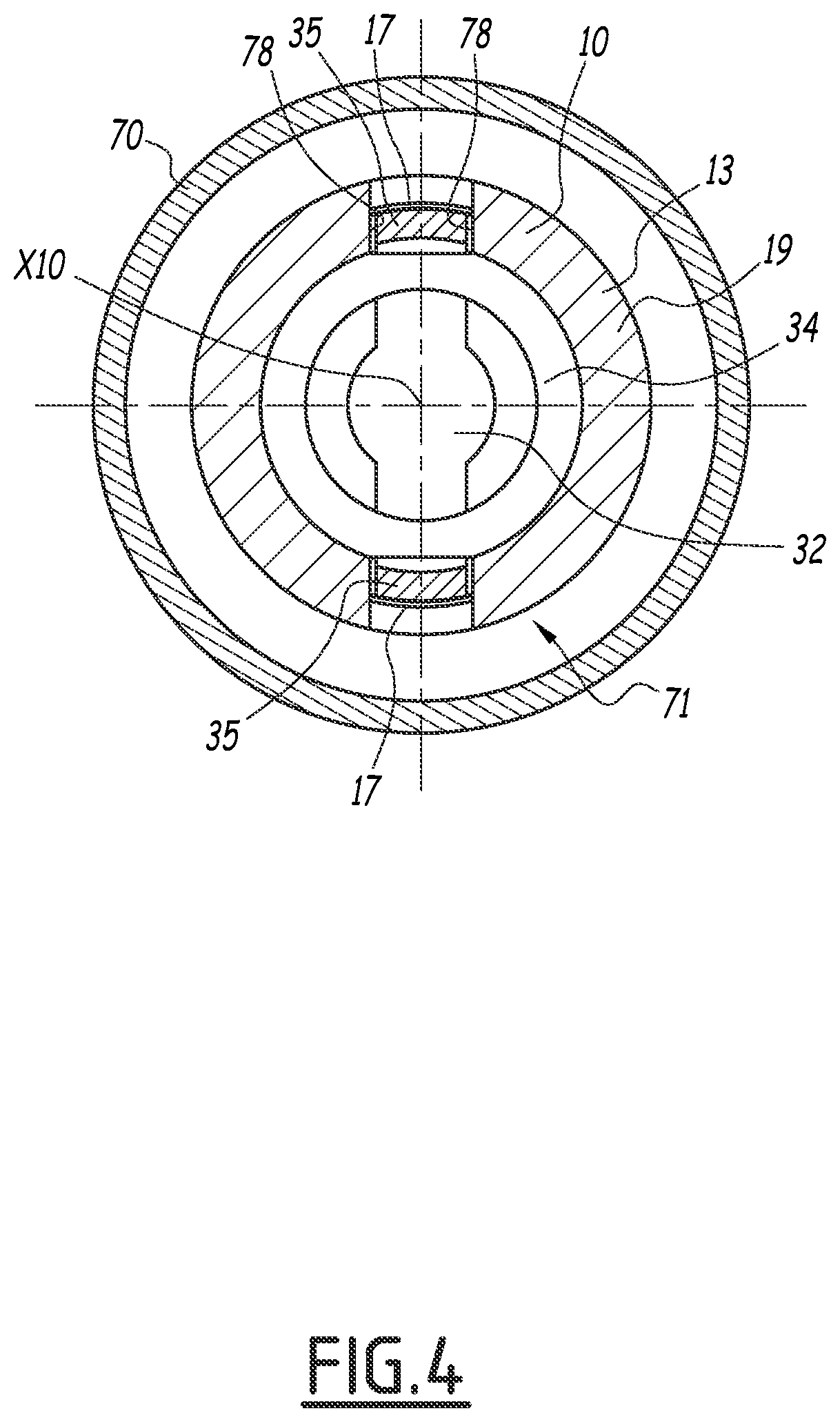 Patent US12129949 Figure 4 – Coupling element for a fluidic connection to a terminal
