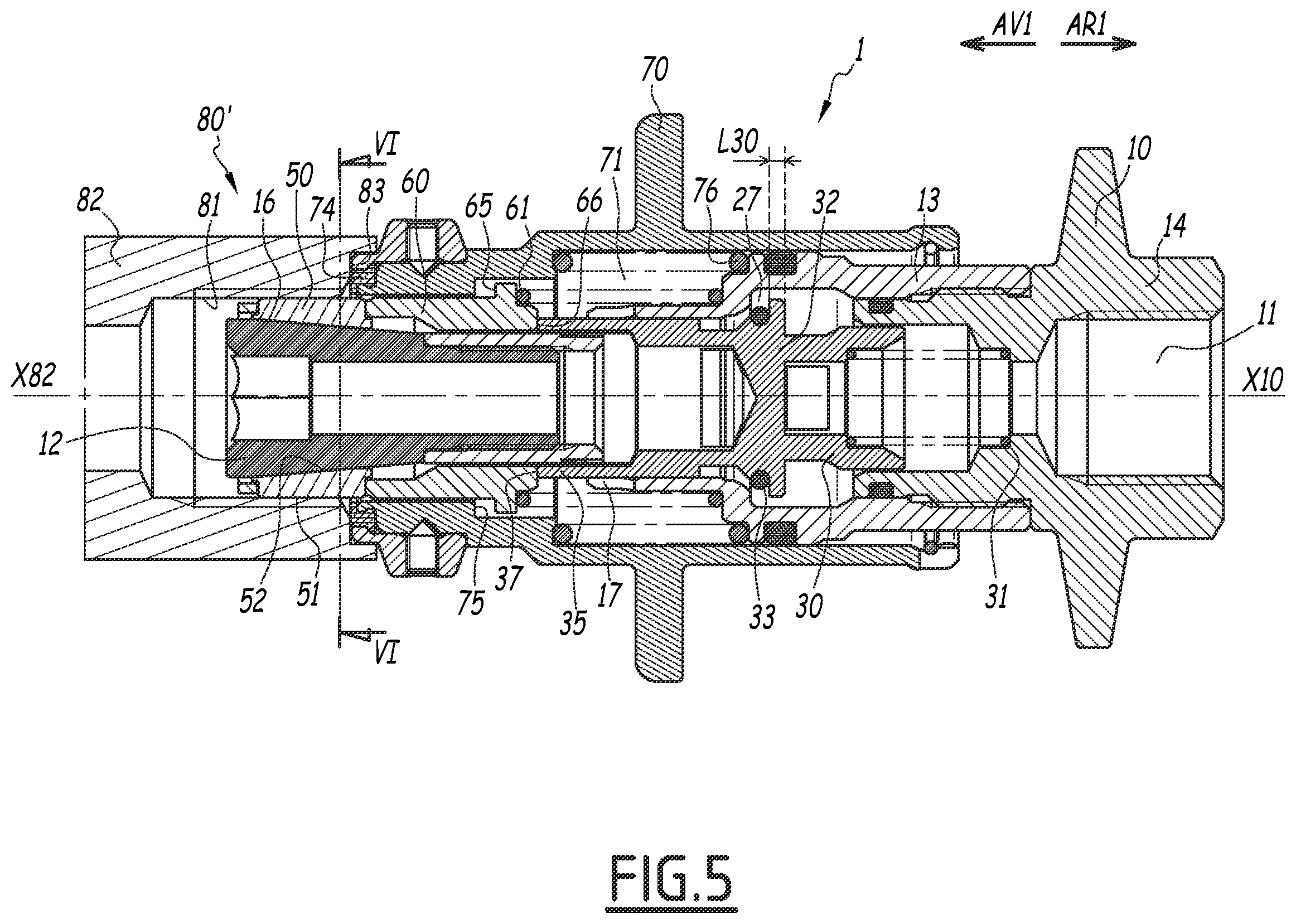 Patent US12129949 Figure 5 – Coupling element for a fluidic connection to a terminal