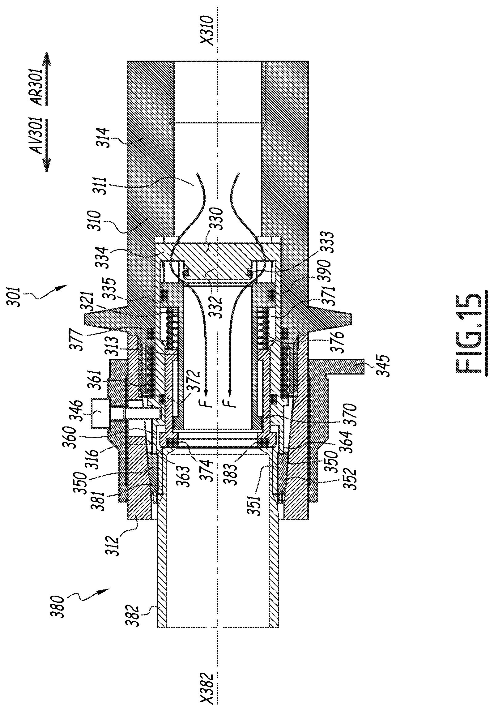 Patent US12129949 Figure 15 – Coupling element for a fluidic connection to a terminal