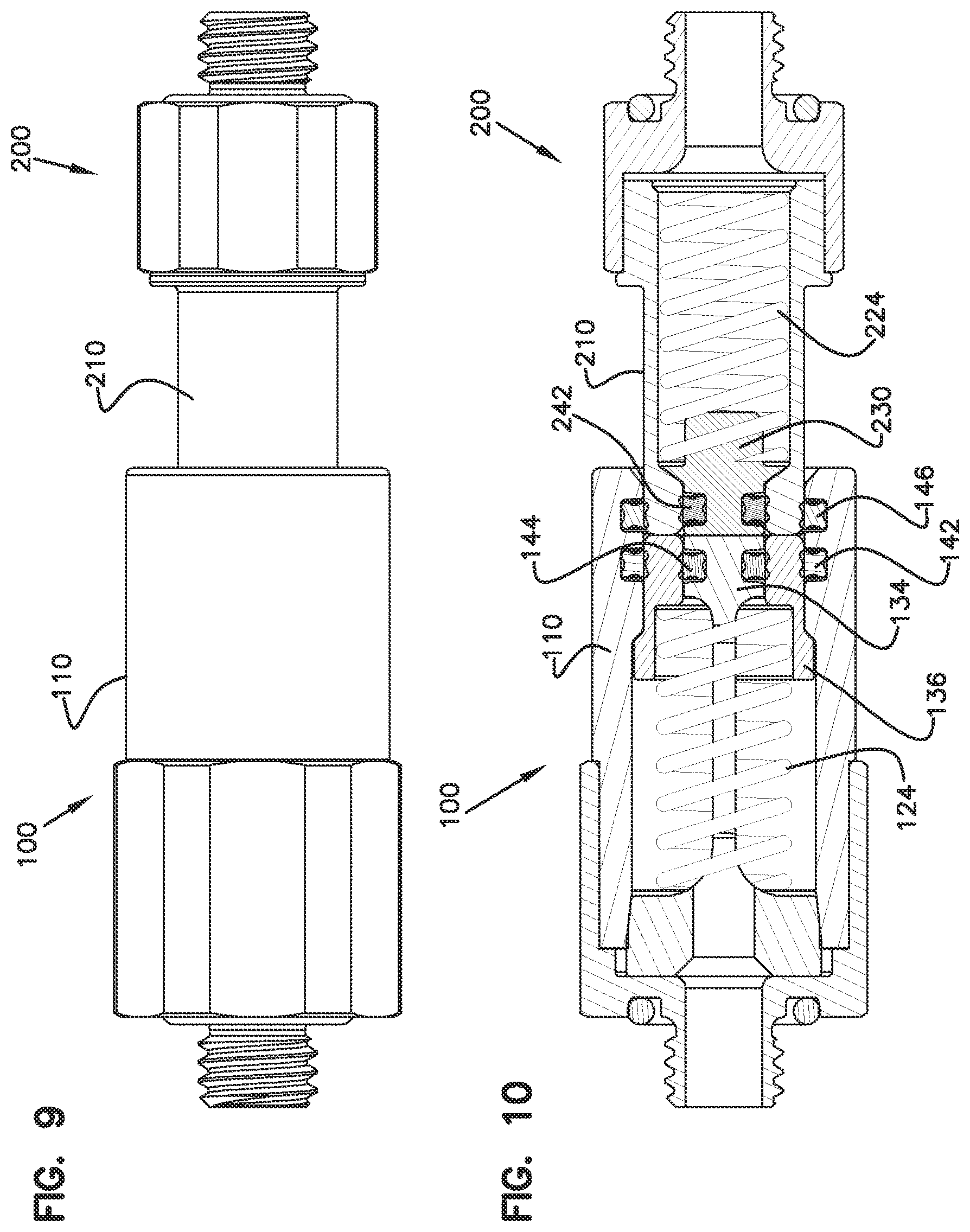 Patent US12129952 Figure 4 – Low-spill coupling assembly