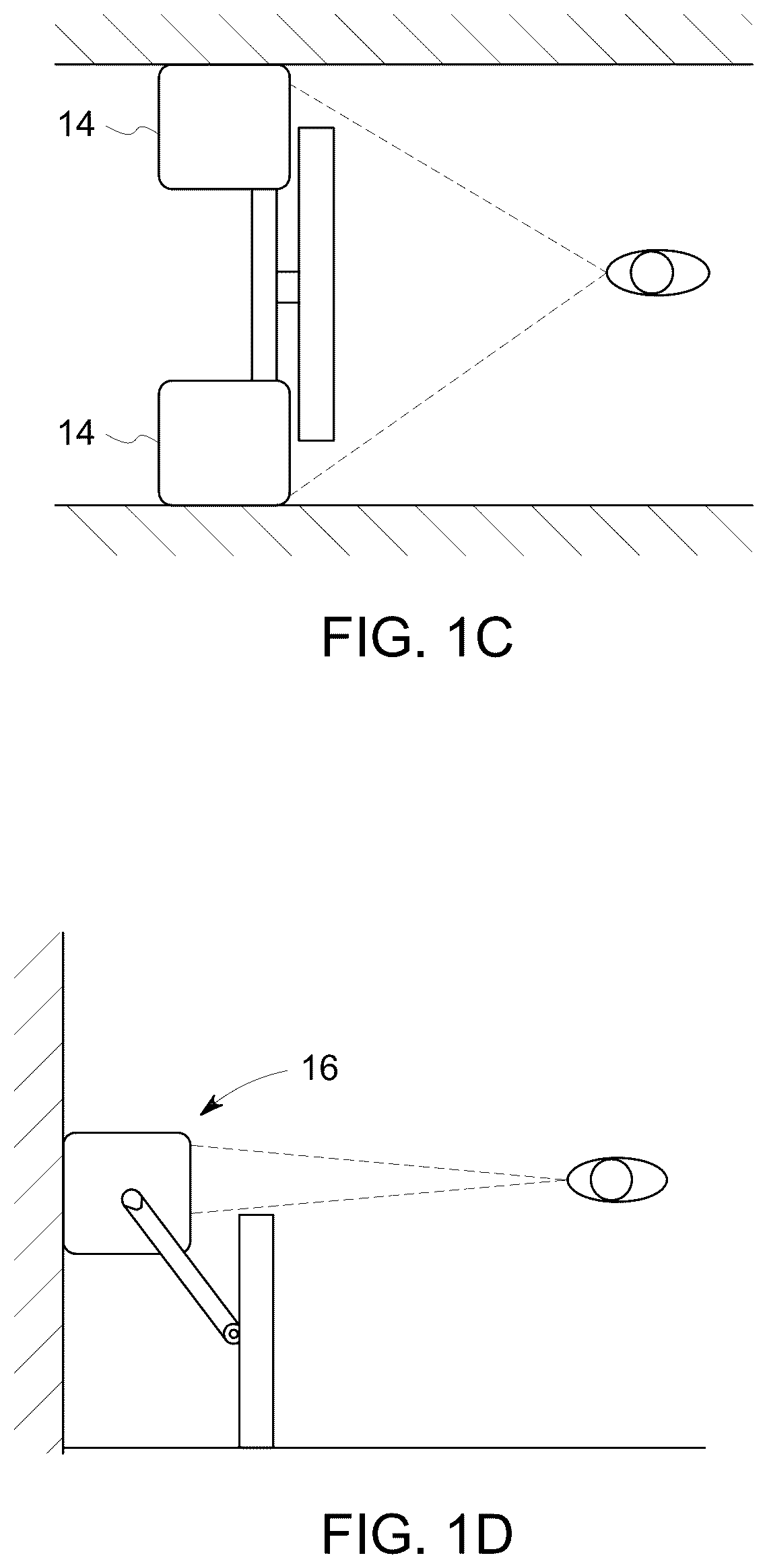 Patent US12129957 Figure 2 – Display mounting system with concealed lifting mechanism for enhanced user viewing comfort and aesthetics