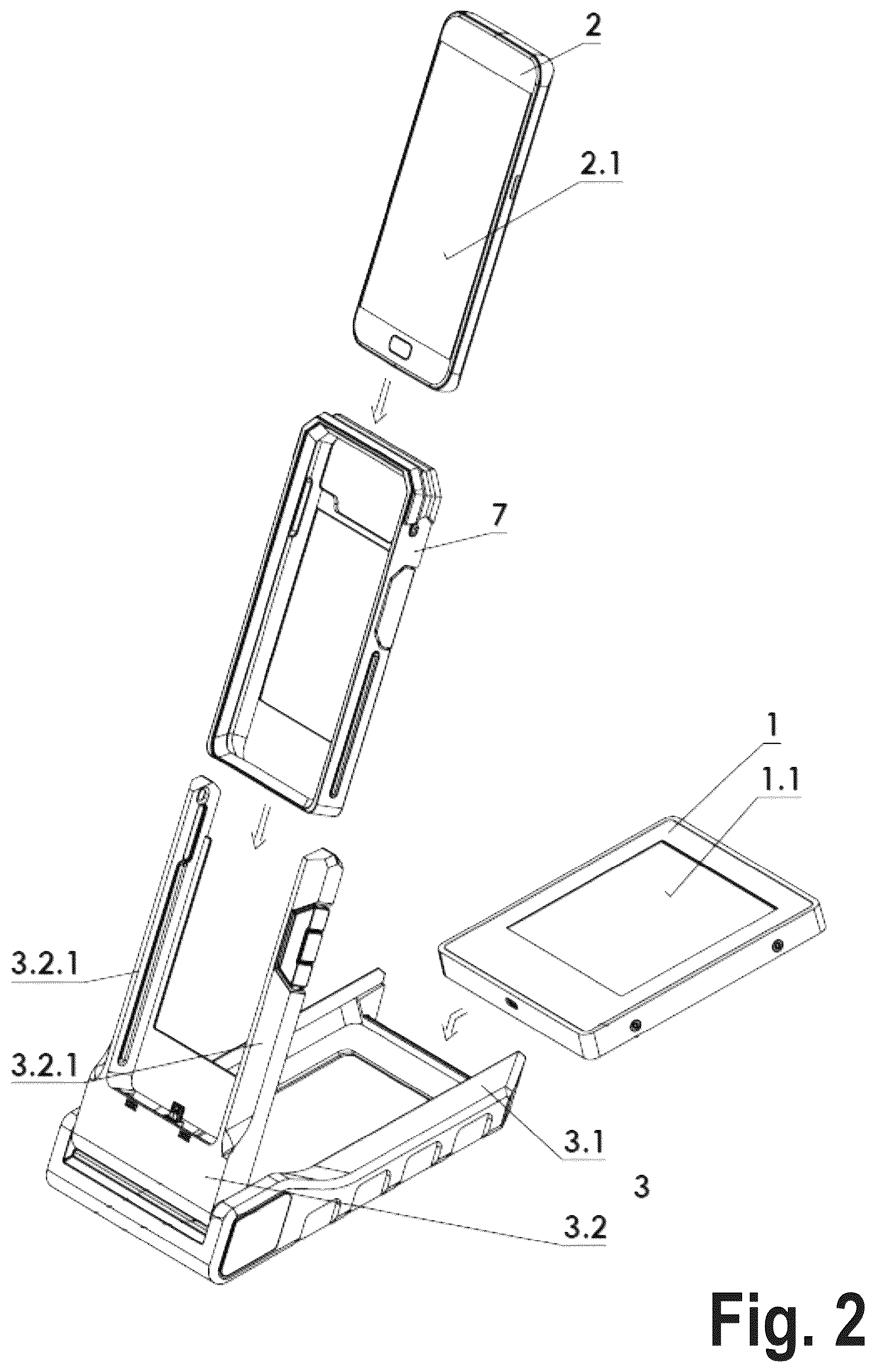 Patent US12129958 Figure 3 – Hand-held device for recording of living skin areas of human autopods and documents