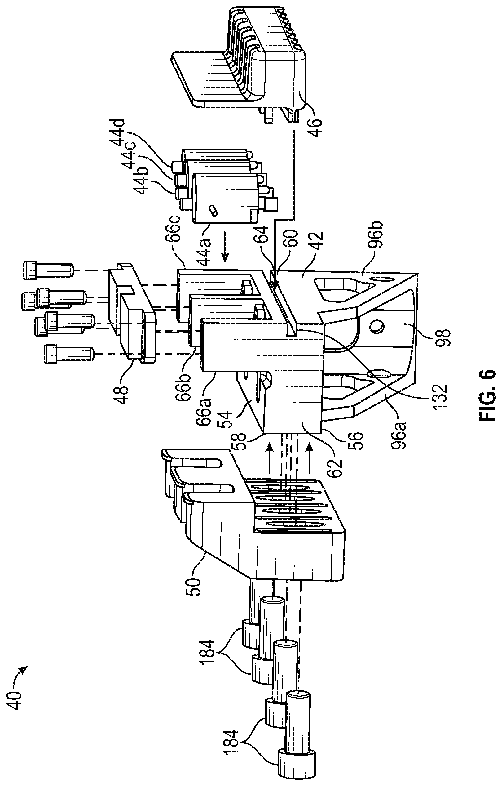Patent US12129962 Figure 4 – Elevator guide rail block assembly