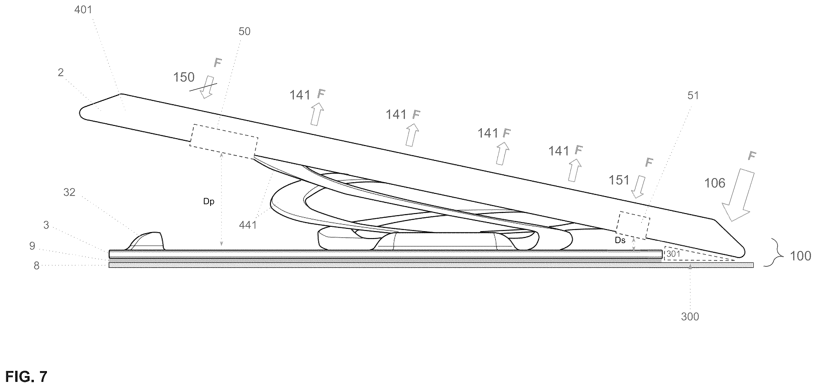 Patent US12129963 Figure 8 – Mobile device grip and stand