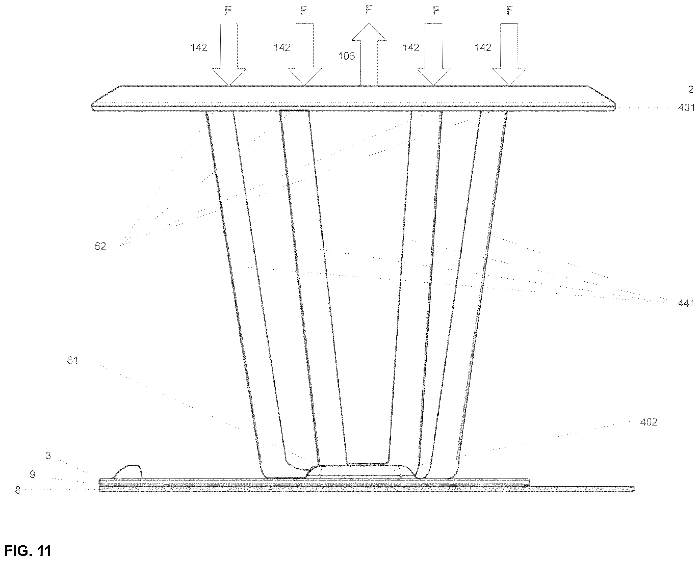 Patent US12129963 Figure 12 – Mobile device grip and stand