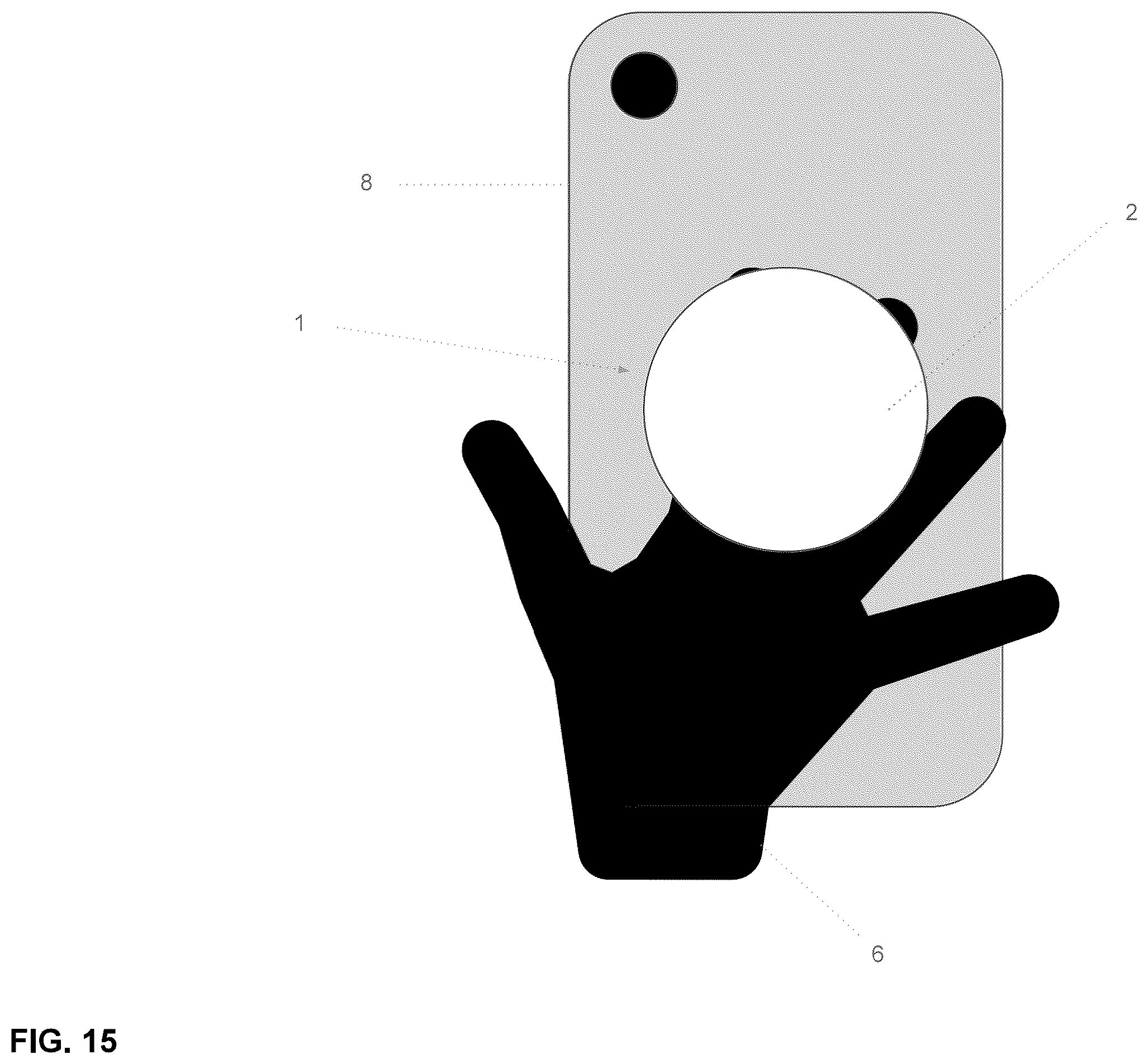 Patent US12129963 Figure 16 – Mobile device grip and stand