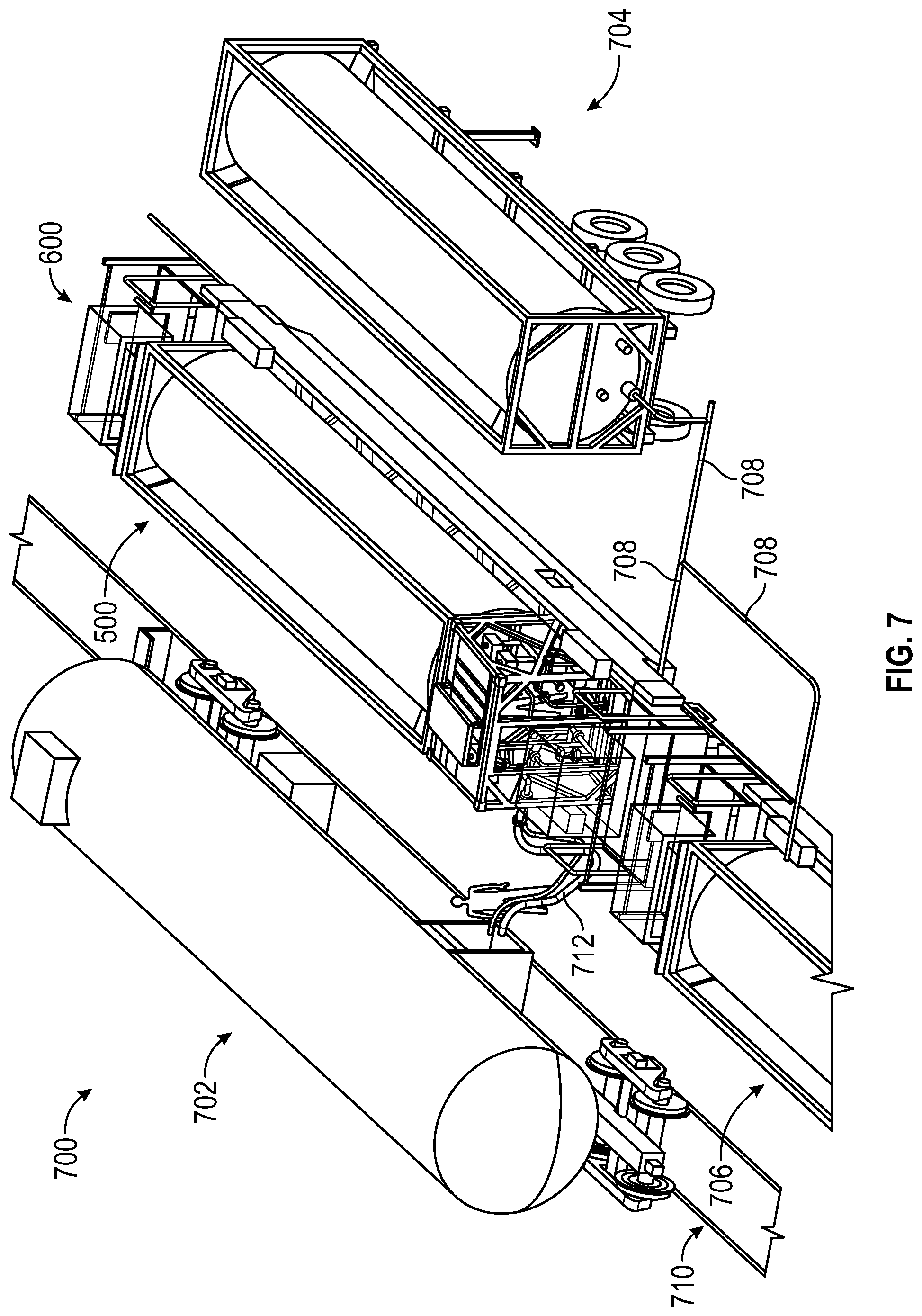 Patent US12129969 Figure 8 – Apparatus, system, and method for temporary liquid commodity transfer stations