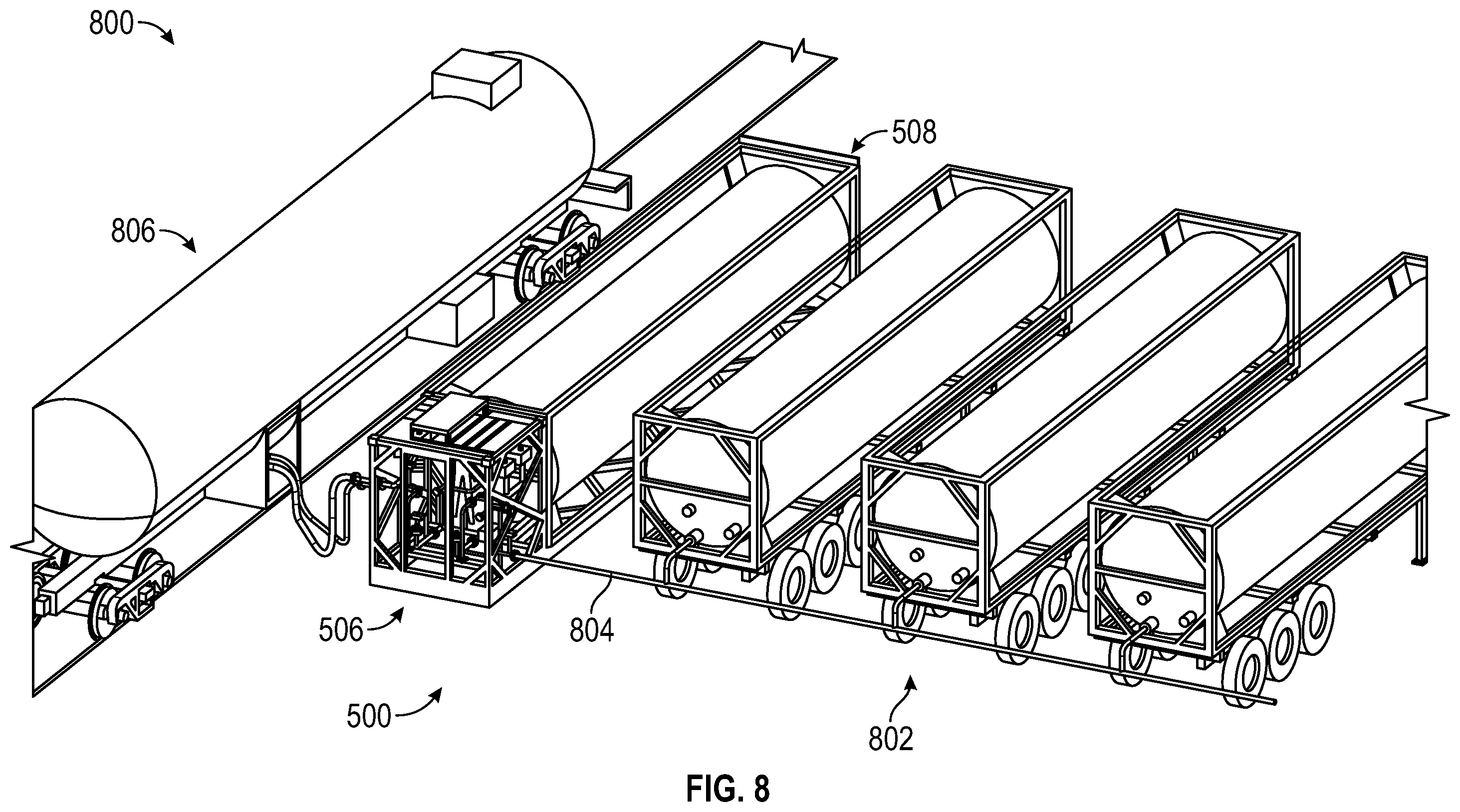 Patent US12129969 Figure 9 – Apparatus, system, and method for temporary liquid commodity transfer stations