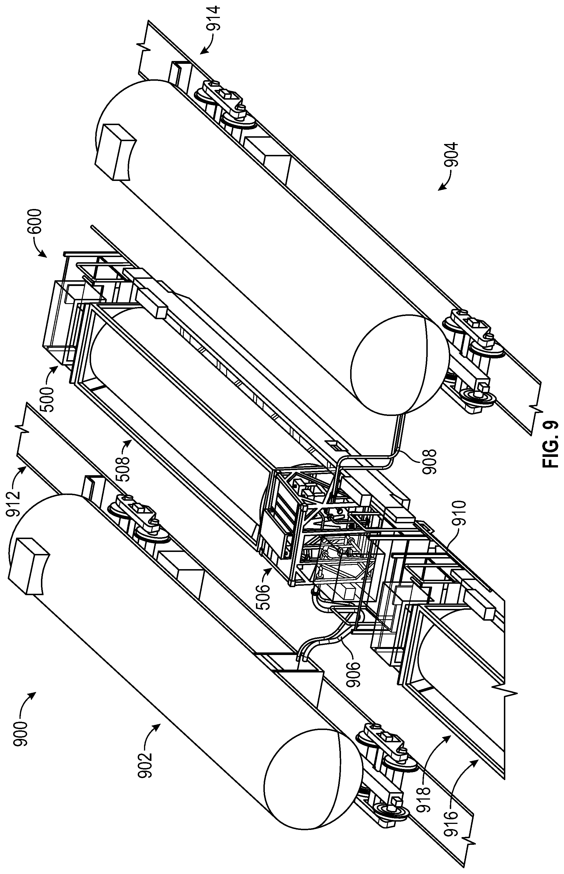 Patent US12129969 Figure 10 – Apparatus, system, and method for temporary liquid commodity transfer stations