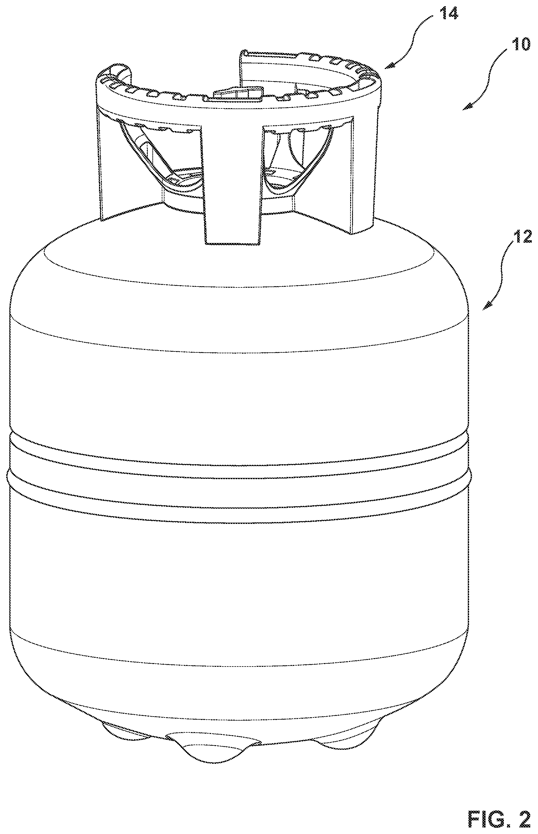 Patent US12129970 Figure 2 – Handle for a portable cylinder