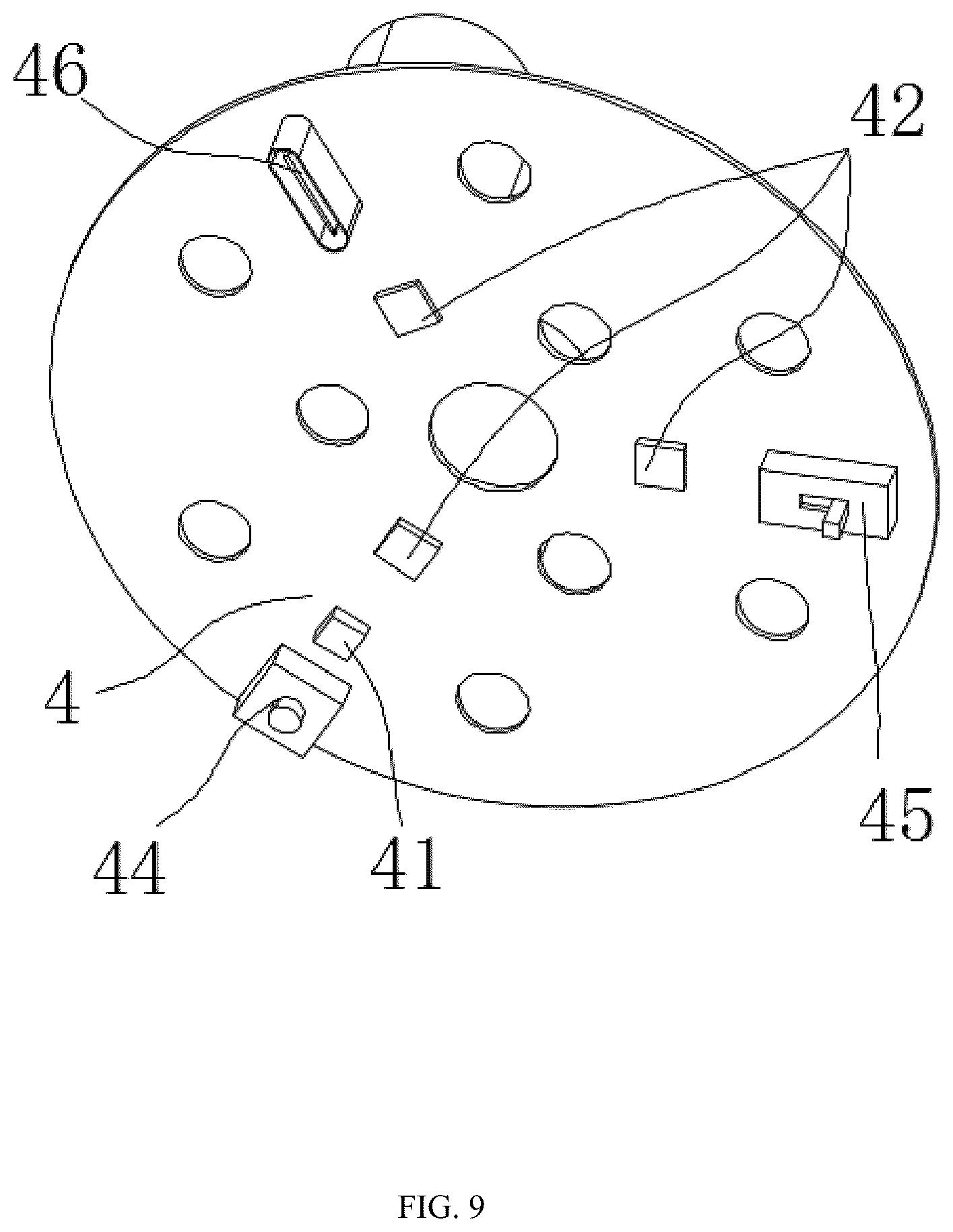 Patent US12129976 Figure 9 – Tentacle animal bionic lamp