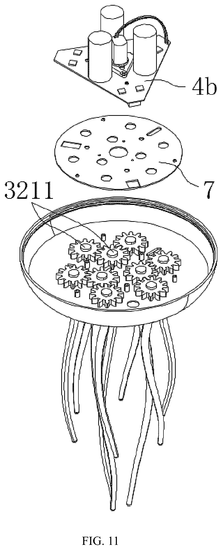 Patent US12129976 Figure 11 – Tentacle animal bionic lamp