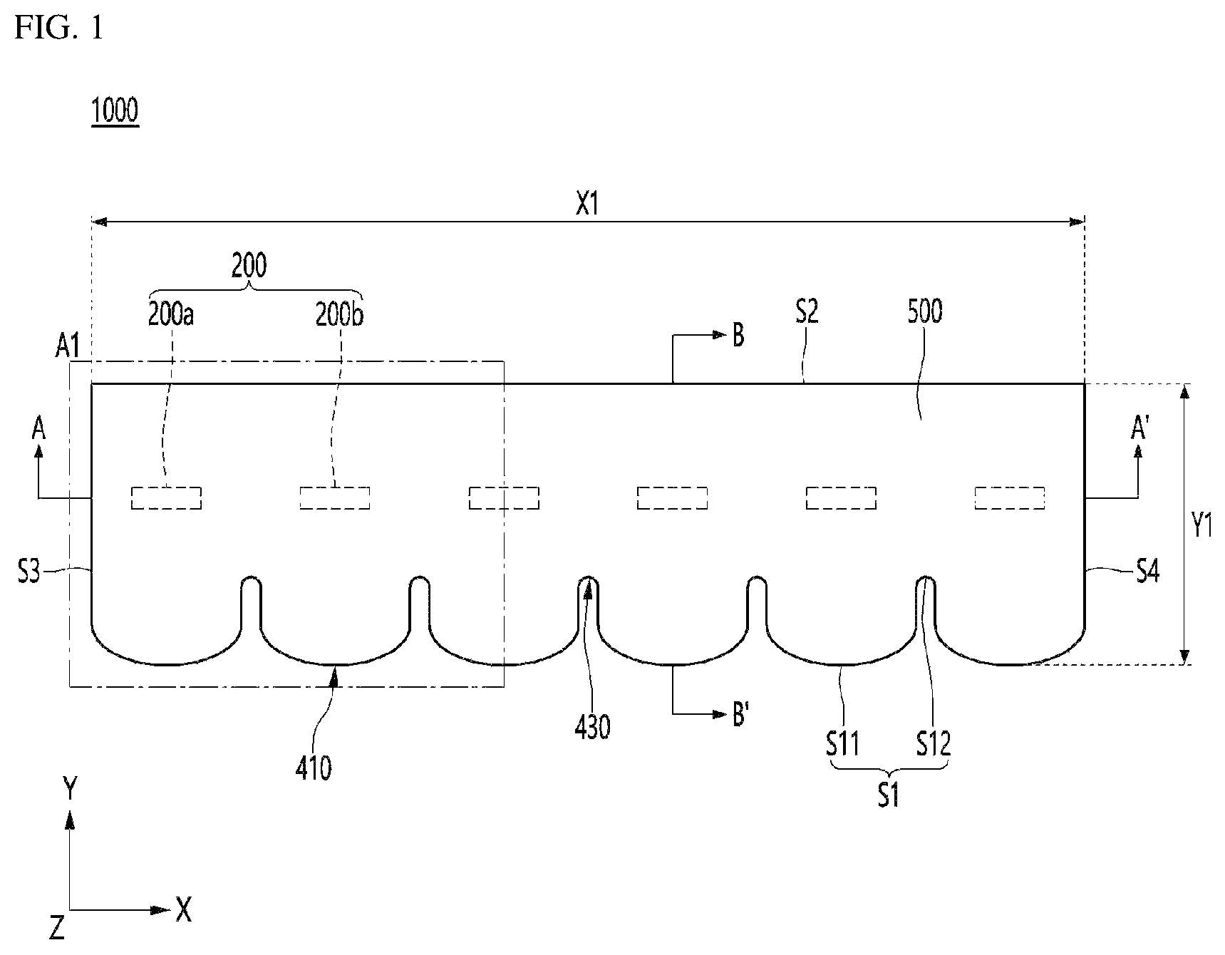 Patent US12129977 — Lighting apparatus and lamp comprising same — Figure 1