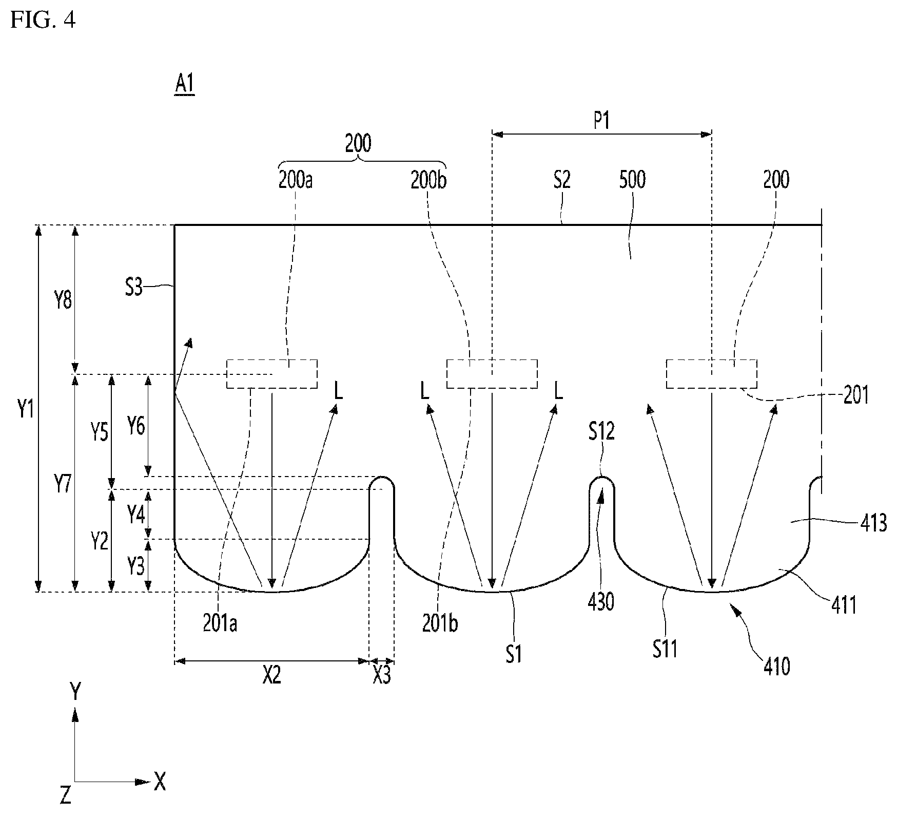 Patent US12129977 Figure 4 – Lighting apparatus and lamp comprising same
