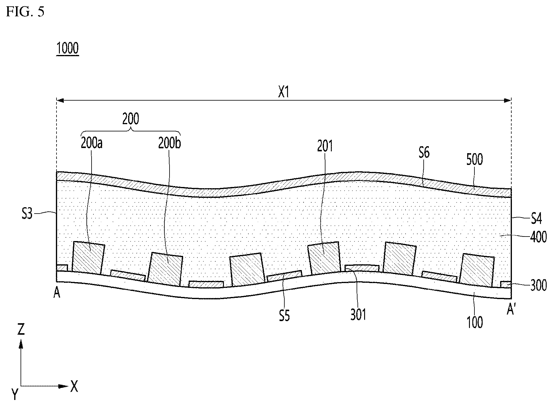 Patent US12129977 Figure 5 – Lighting apparatus and lamp comprising same