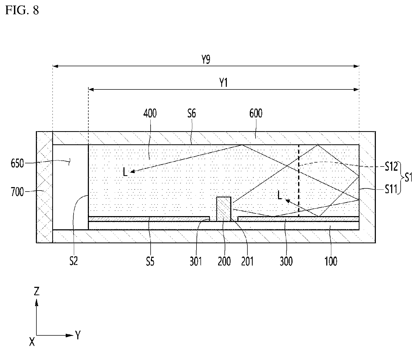 Patent US12129977 Figure 8 – Lighting apparatus and lamp comprising same
