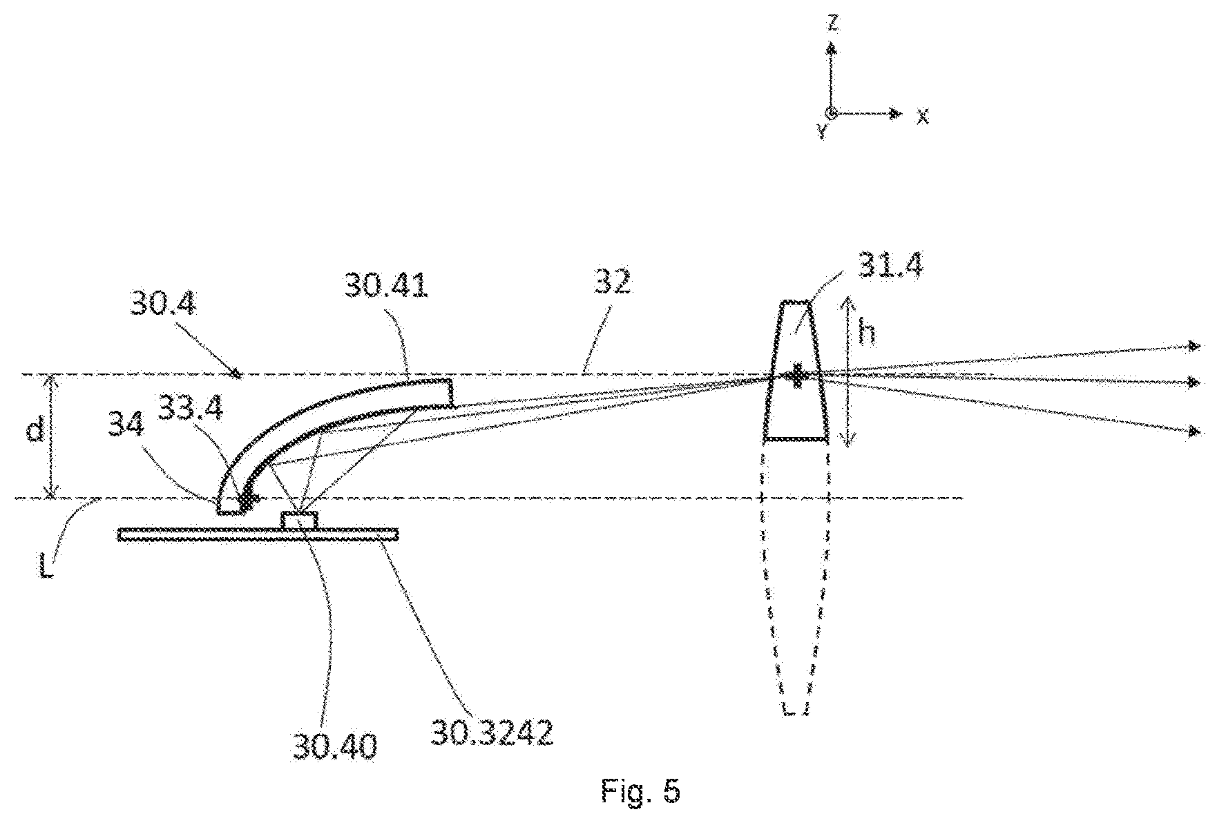 Patent US12129981 Figure 3 – Motor vehicle device for lighting the road