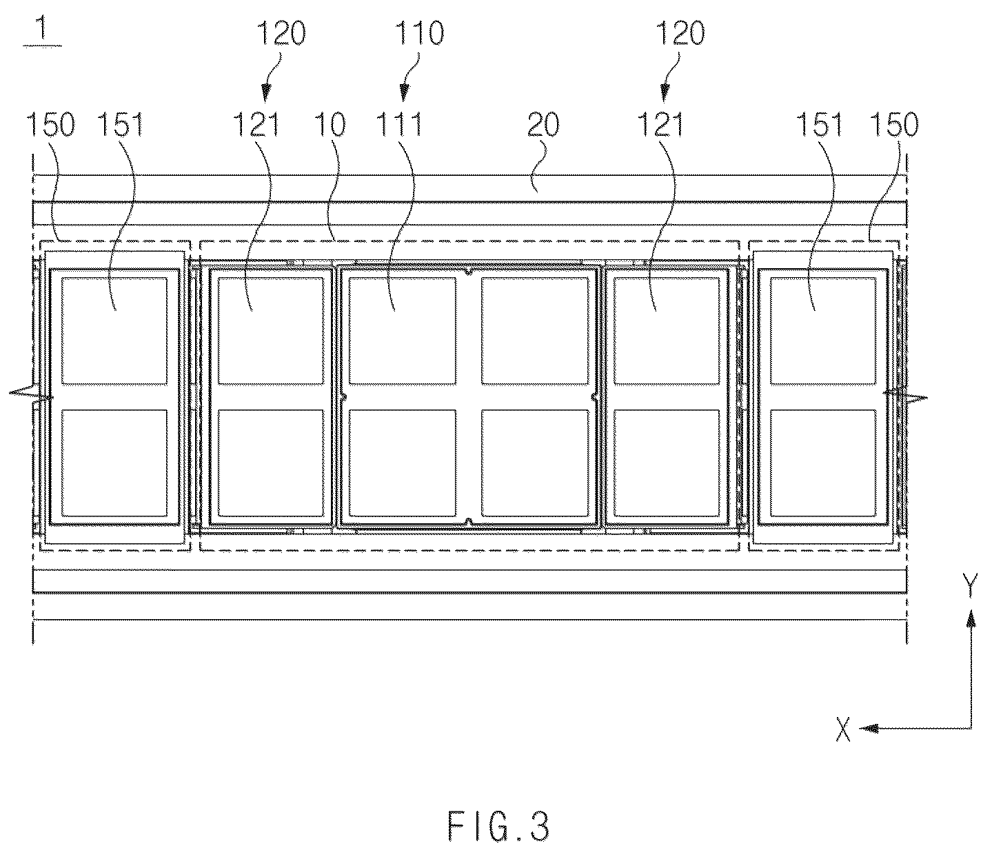 Patent US12129984 Figure 3 – Lamp for vehicle