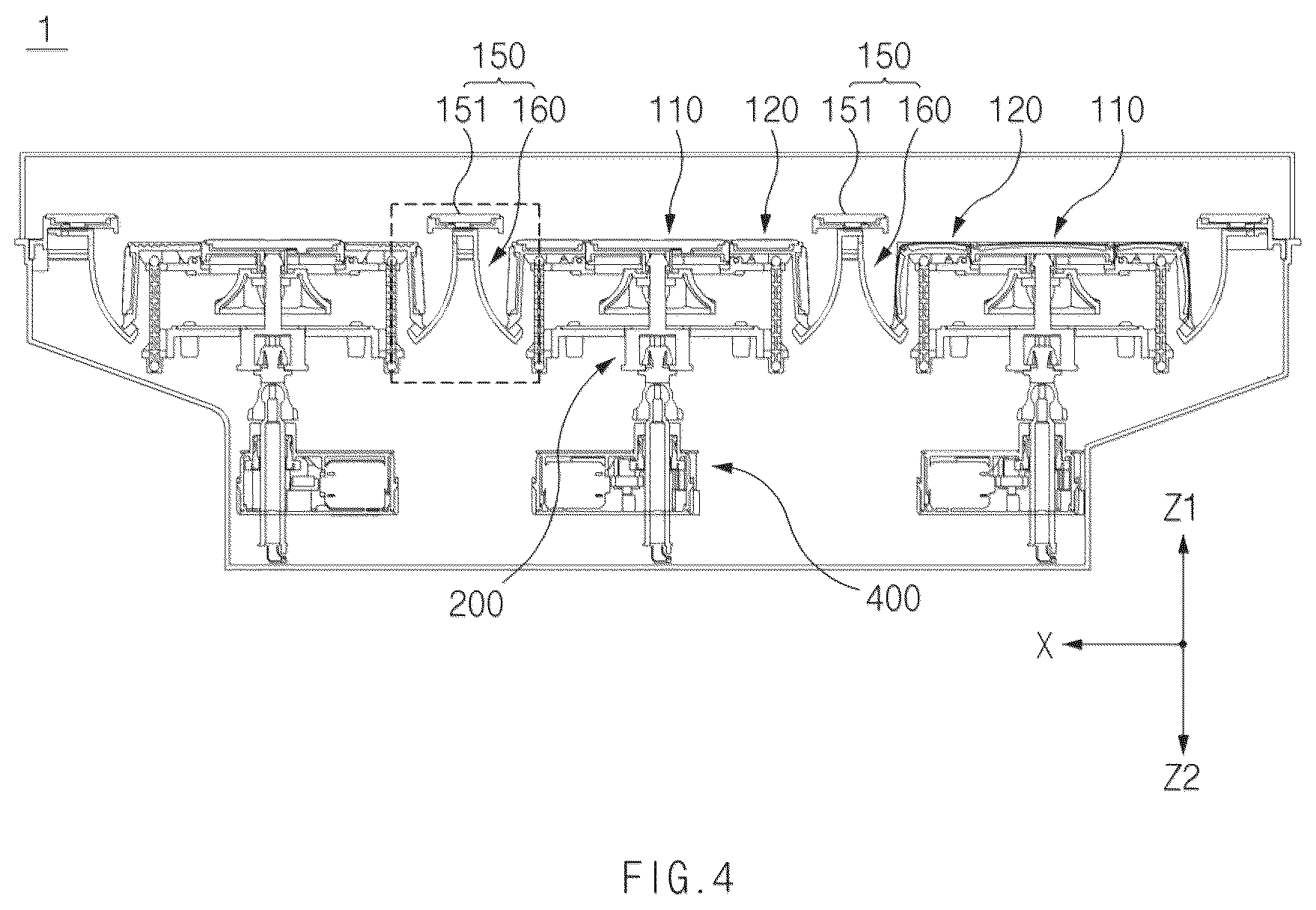 Patent US12129984 Figure 4 – Lamp for vehicle