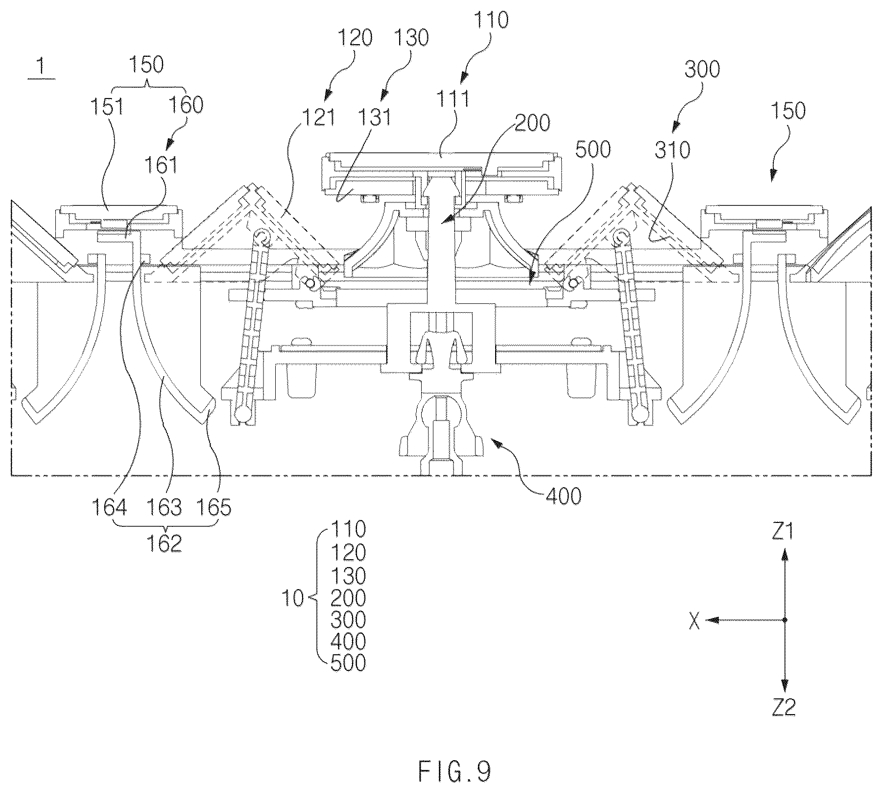 Patent US12129984 Figure 9 – Lamp for vehicle