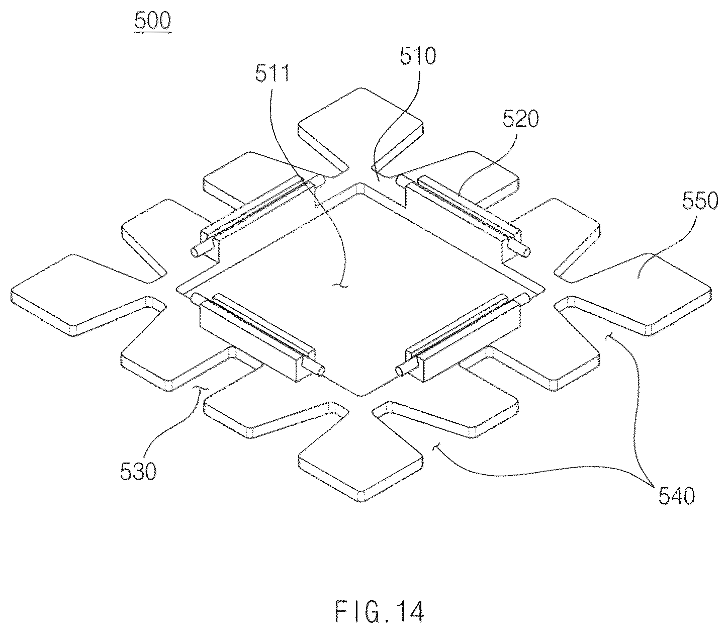 Patent US12129984 Figure 14 – Lamp for vehicle