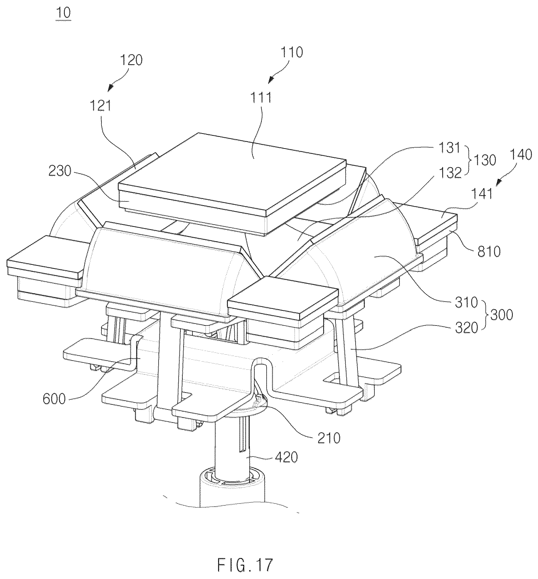 Patent US12129984 Figure 17 – Lamp for vehicle
